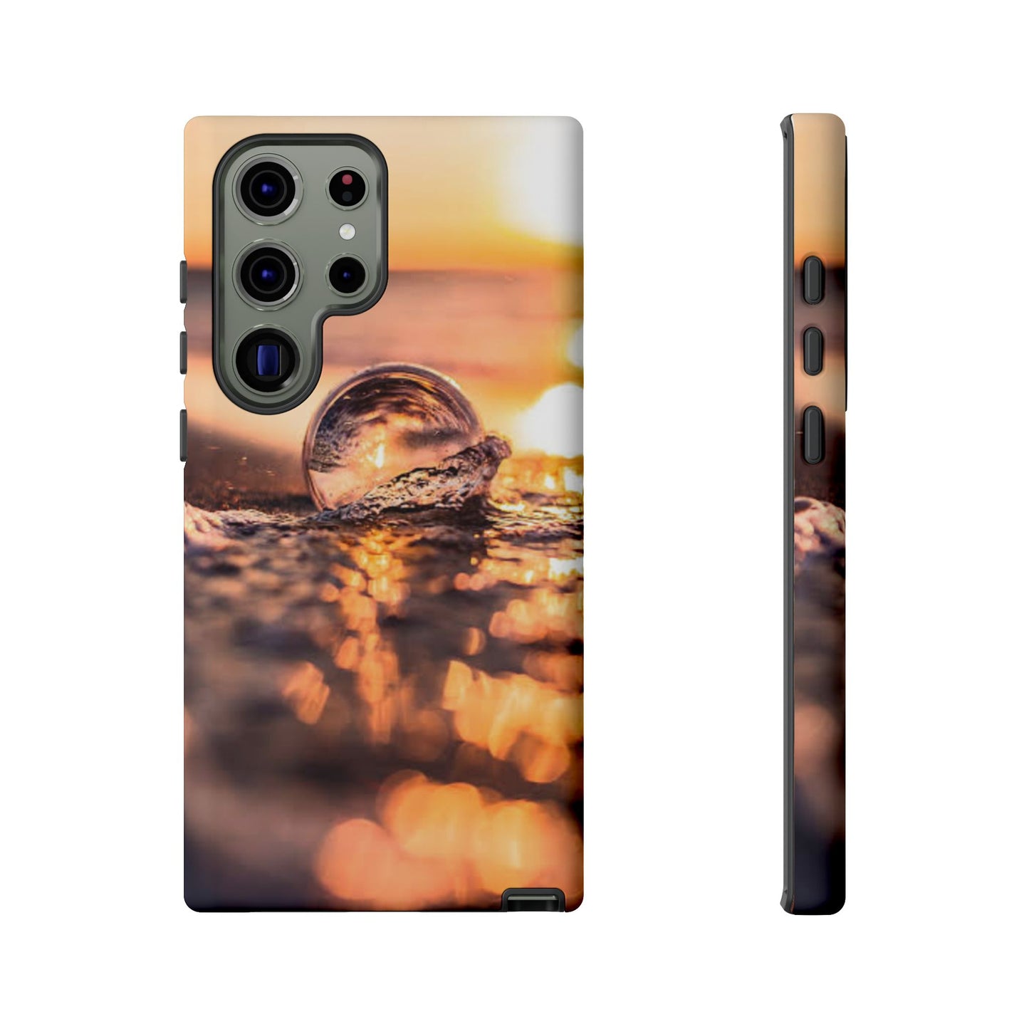 Sunset Bubble Phone Case, Tough Cases, Beach Lover Gift, Summer Vibes, Cell Phone Accessories, Unique Design, Nature Photography