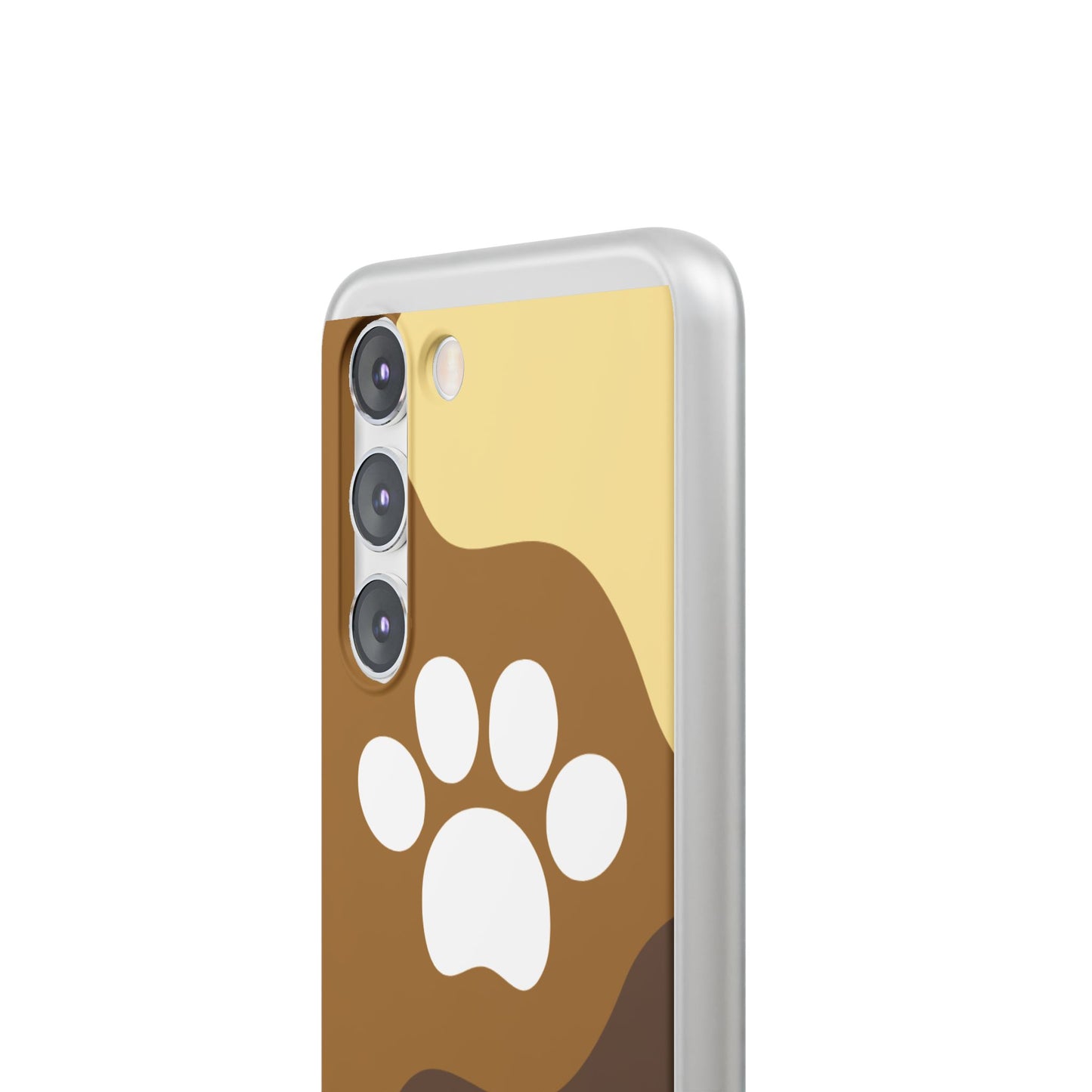 Pet Lover's Flexi Case, Cute Dog Paw Phone Cover, Animal Lover Gift, Dog Mom Accessory, Unique Pet Design Case