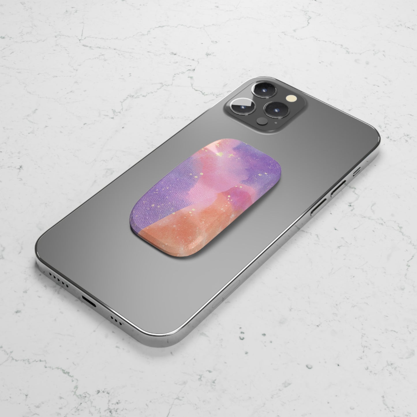Colorful Phone Grip Stand, Aesthetic Mobile Accessory, Galaxy Phone Holder, Unique Phone Grip, Trendy Phone Stand