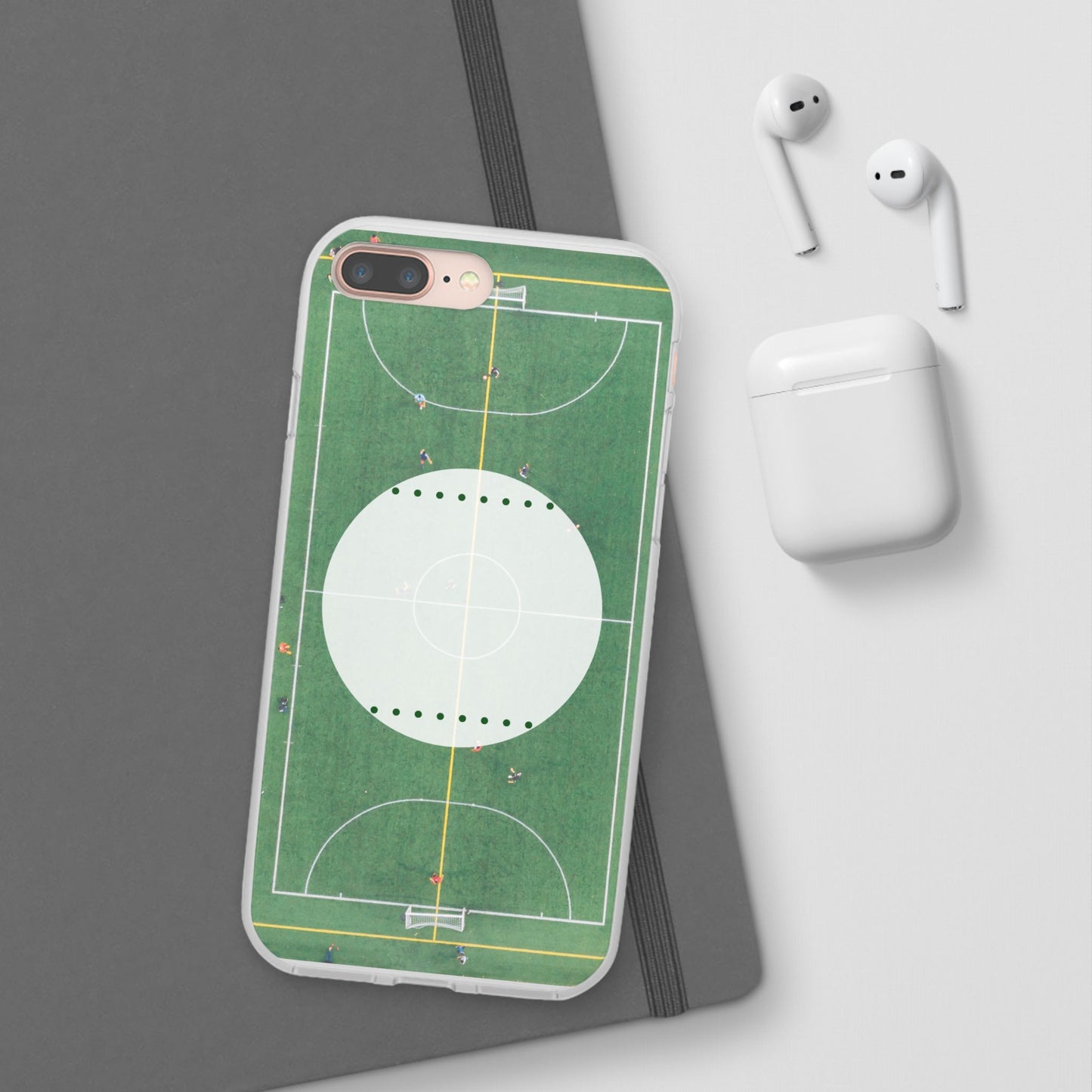 Soccer Field Phone Cases, Sporty Flexi Cases for Sports Lovers, Gift for Athletes, Unique Phone Cover, Perfect for Game Day