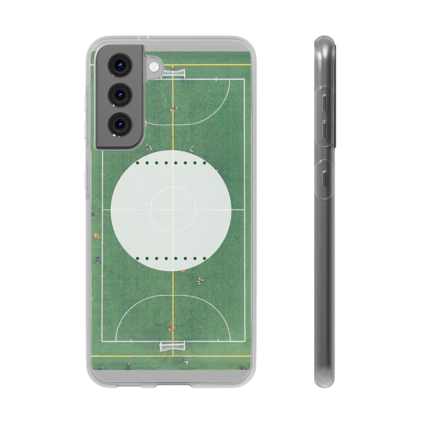 Soccer Field Phone Cases, Sporty Flexi Cases for Sports Lovers, Gift for Athletes, Unique Phone Cover, Perfect for Game Day
