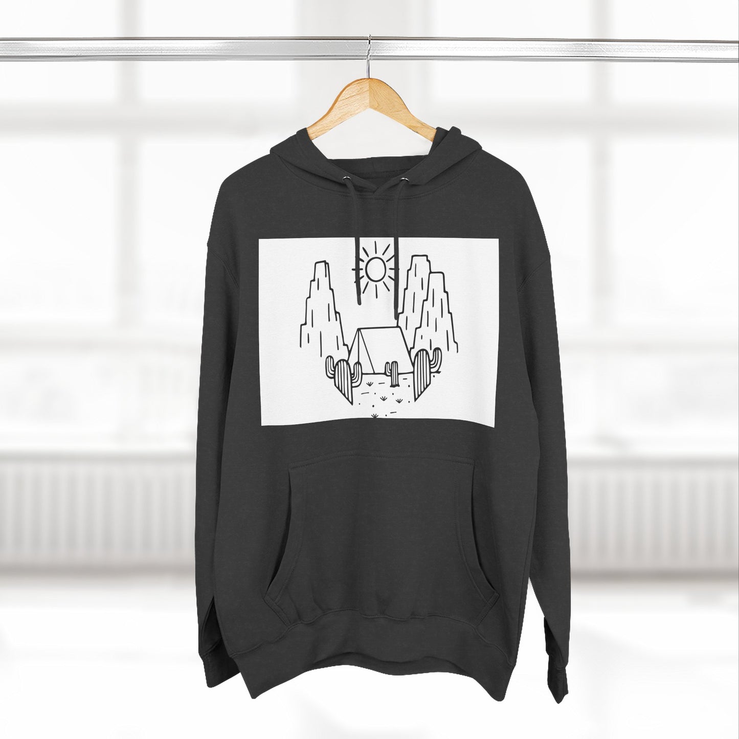 Cozy Adventure Hoodie, Graphic Fleece Pullover, Outdoor Fun Apparel, Gift for Nature Lovers, Travel Companion