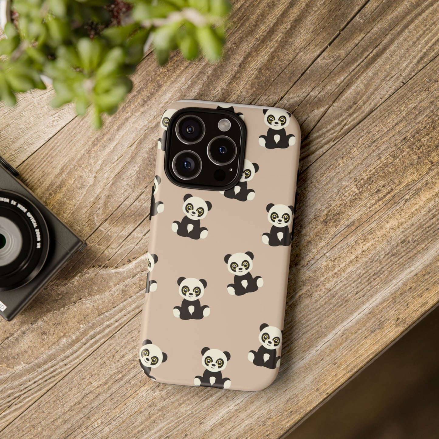 Panda Phone Case, Cute Phone Cover, Animal Print Case, Tough Phone Protector, Gift for Animal Lovers, Kawaii Aesthetic