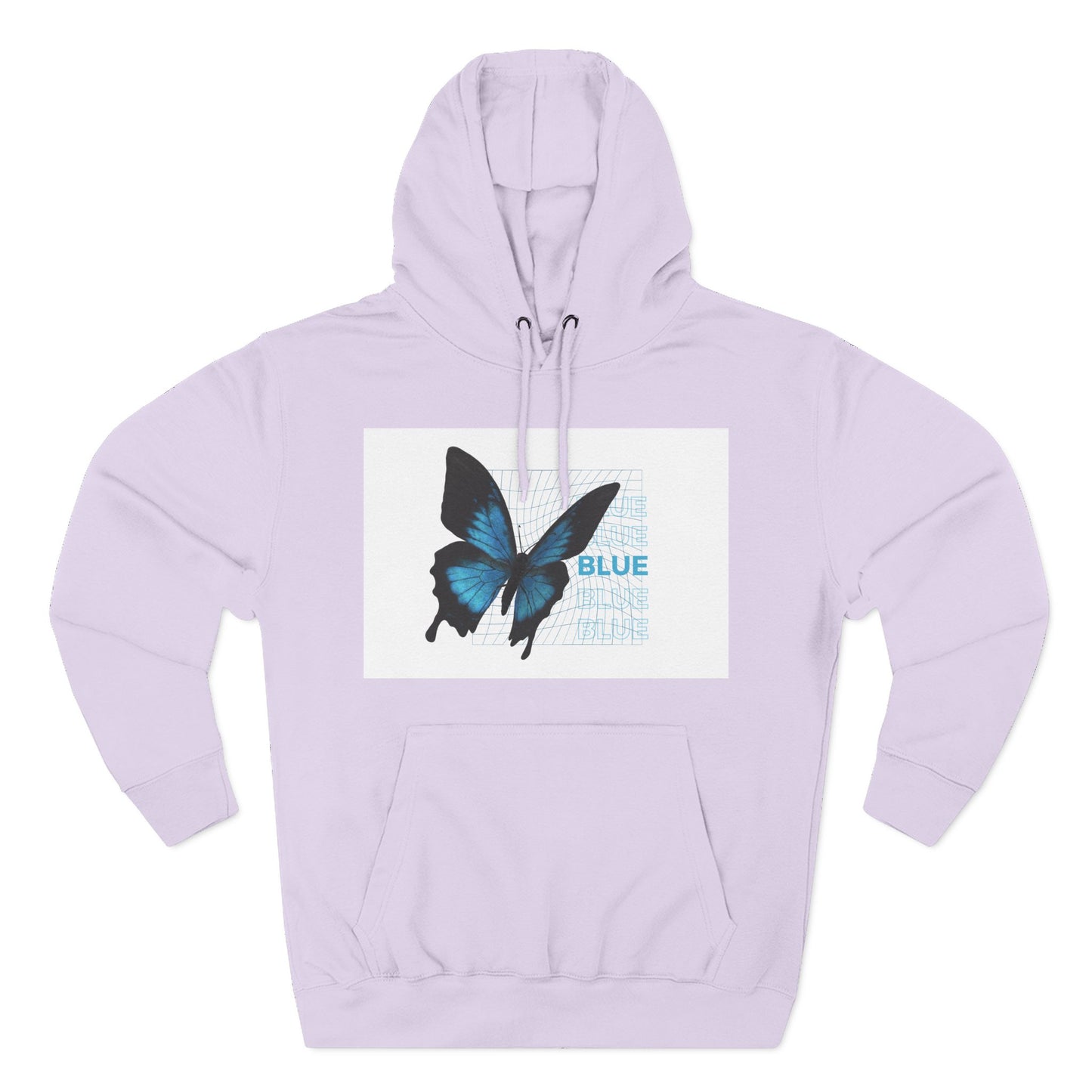 Butterfly Art Hoodie, Soft Fleece Sweatshirt, Gift for Nature Lovers, Stylish Casual Wear, Cozy Trendy Winter Apparel