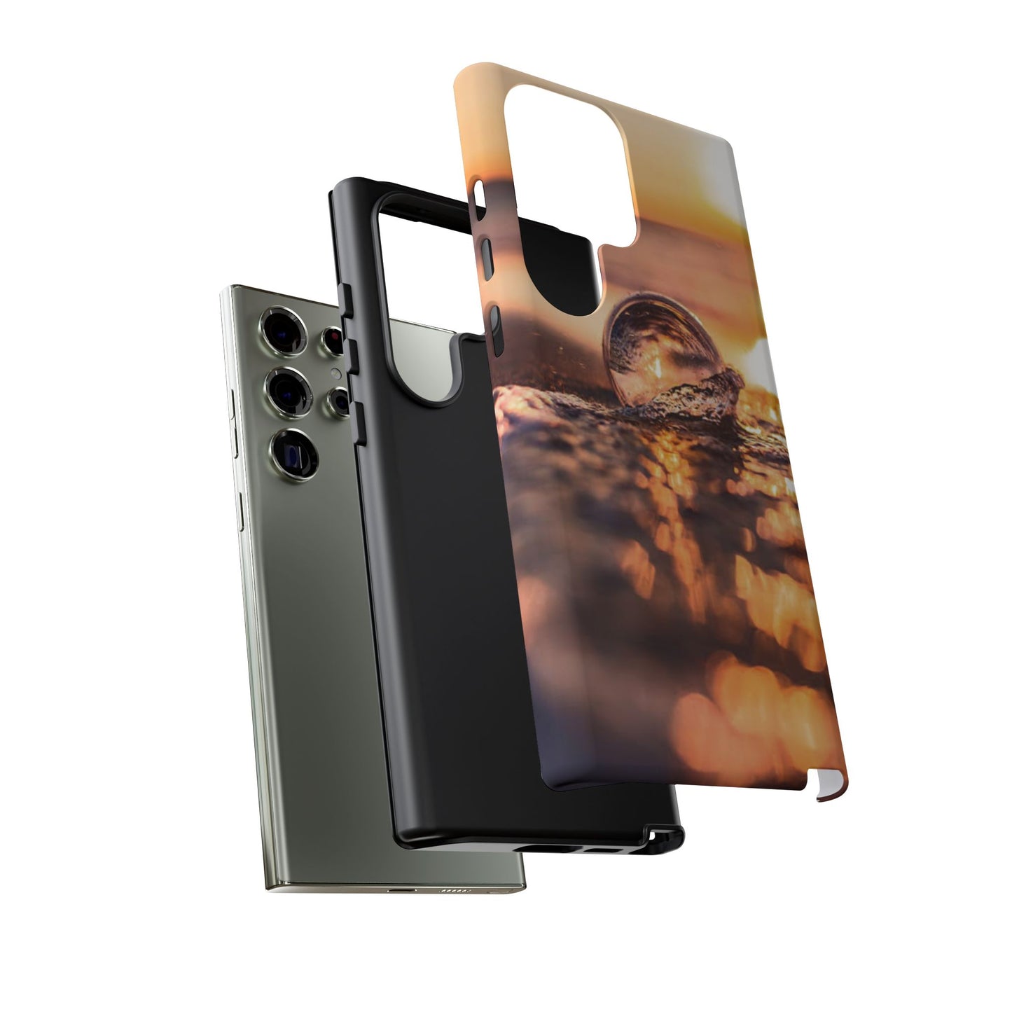 Sunset Bubble Phone Case, Tough Cases, Beach Lover Gift, Summer Vibes, Cell Phone Accessories, Unique Design, Nature Photography