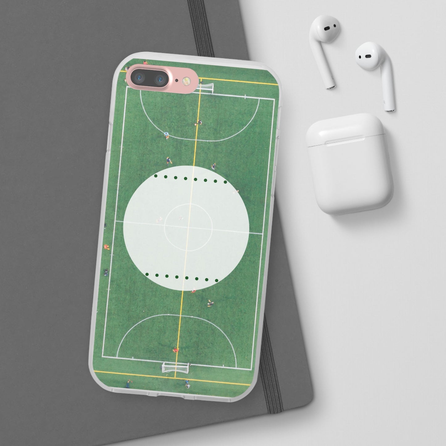 Soccer Field Phone Cases, Sporty Flexi Cases for Sports Lovers, Gift for Athletes, Unique Phone Cover, Perfect for Game Day