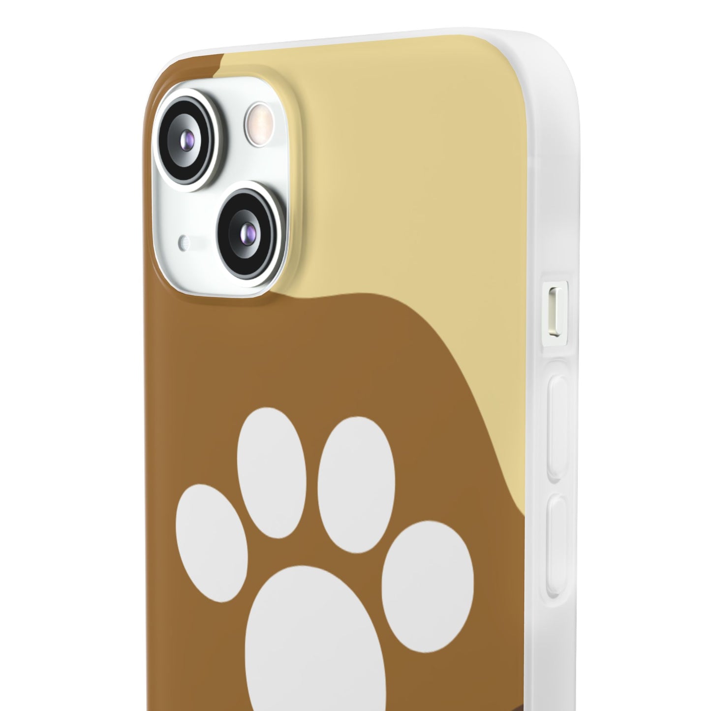 Pet Lover's Flexi Case, Cute Dog Paw Phone Cover, Animal Lover Gift, Dog Mom Accessory, Unique Pet Design Case