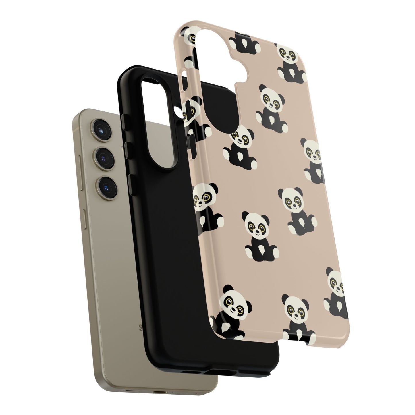 Panda Phone Case, Cute Phone Cover, Animal Print Case, Tough Phone Protector, Gift for Animal Lovers, Kawaii Aesthetic