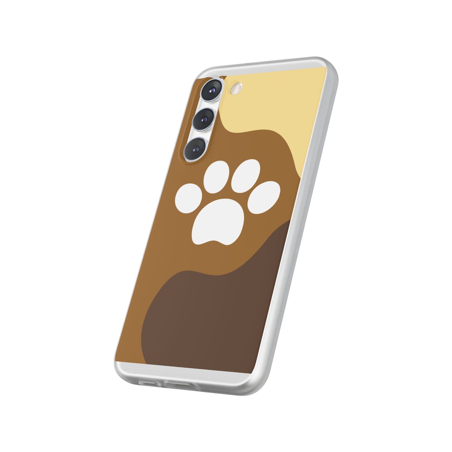 Pet Lover's Flexi Case, Cute Dog Paw Phone Cover, Animal Lover Gift, Dog Mom Accessory, Unique Pet Design Case