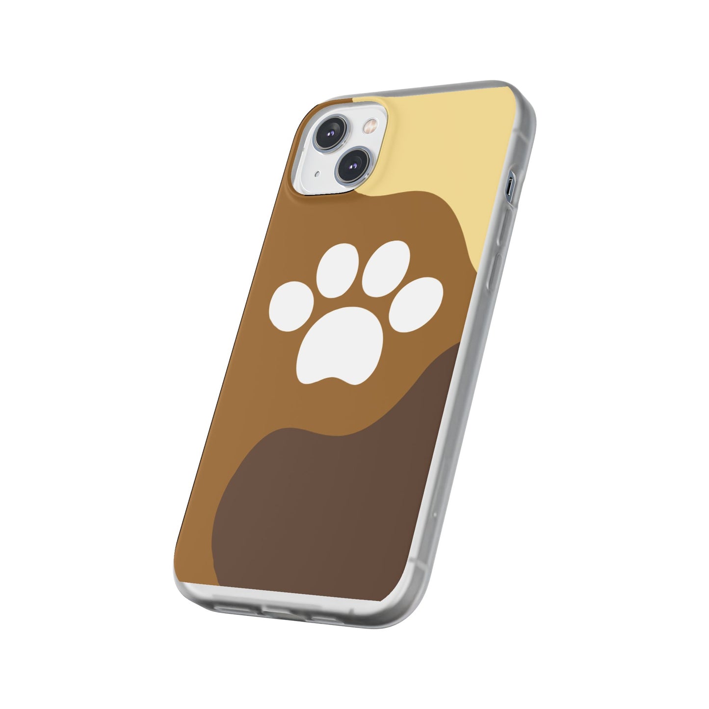 Pet Lover's Flexi Case, Cute Dog Paw Phone Cover, Animal Lover Gift, Dog Mom Accessory, Unique Pet Design Case