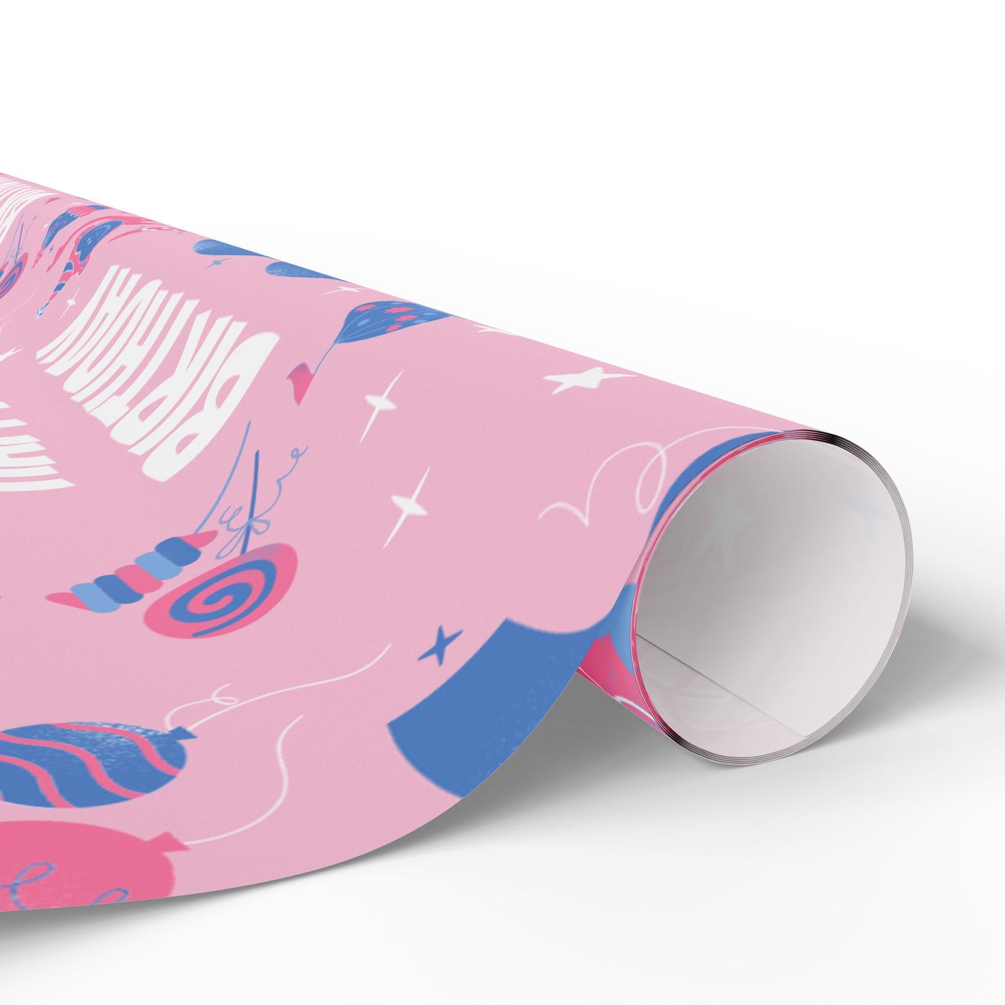 Birthday Colorful Wrapping Paper Roll for Any Occasion, Gift Wrap, Pink Party Wrap, Birthday, Baby Shower, Holidays, Scrapbooking