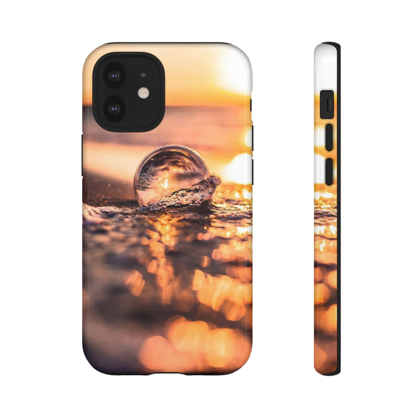Sunset Bubble Phone Case, Tough Cases, Beach Lover Gift, Summer Vibes, Cell Phone Accessories, Unique Design, Nature Photography