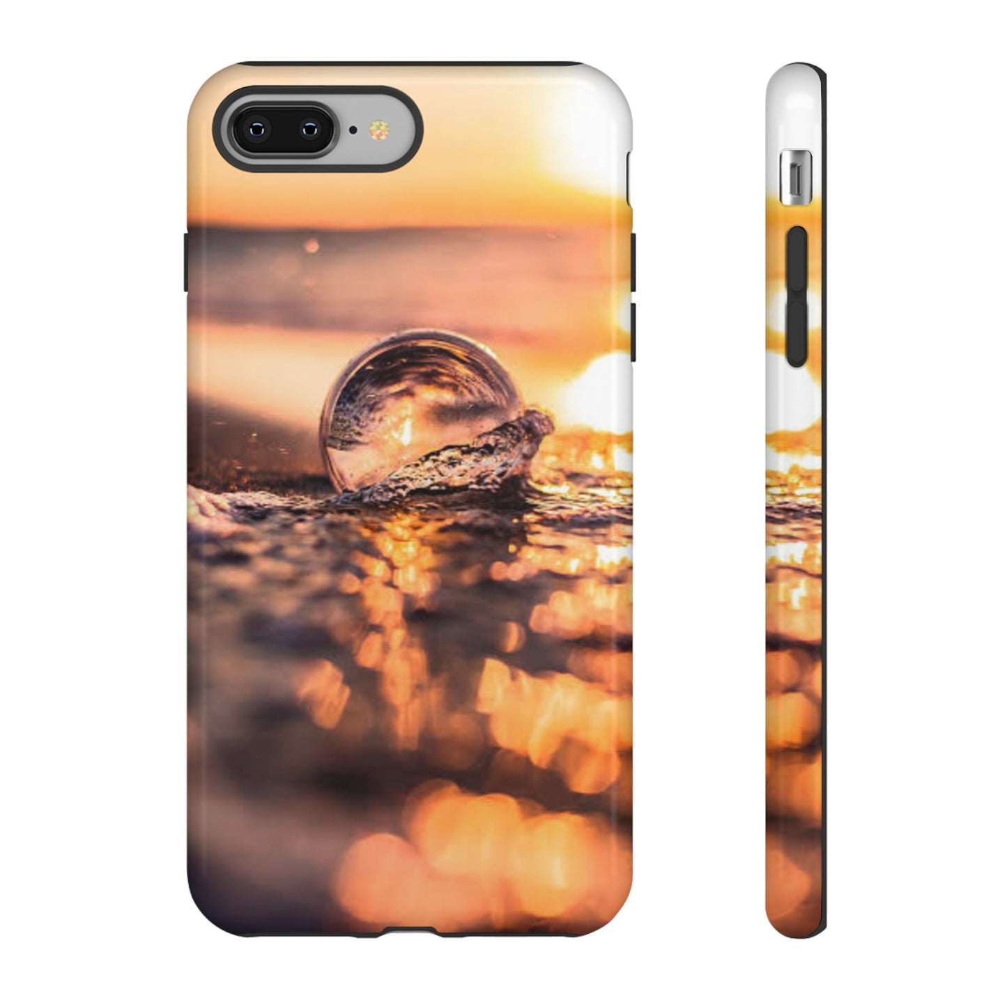 Sunset Bubble Phone Case, Tough Cases, Beach Lover Gift, Summer Vibes, Cell Phone Accessories, Unique Design, Nature Photography