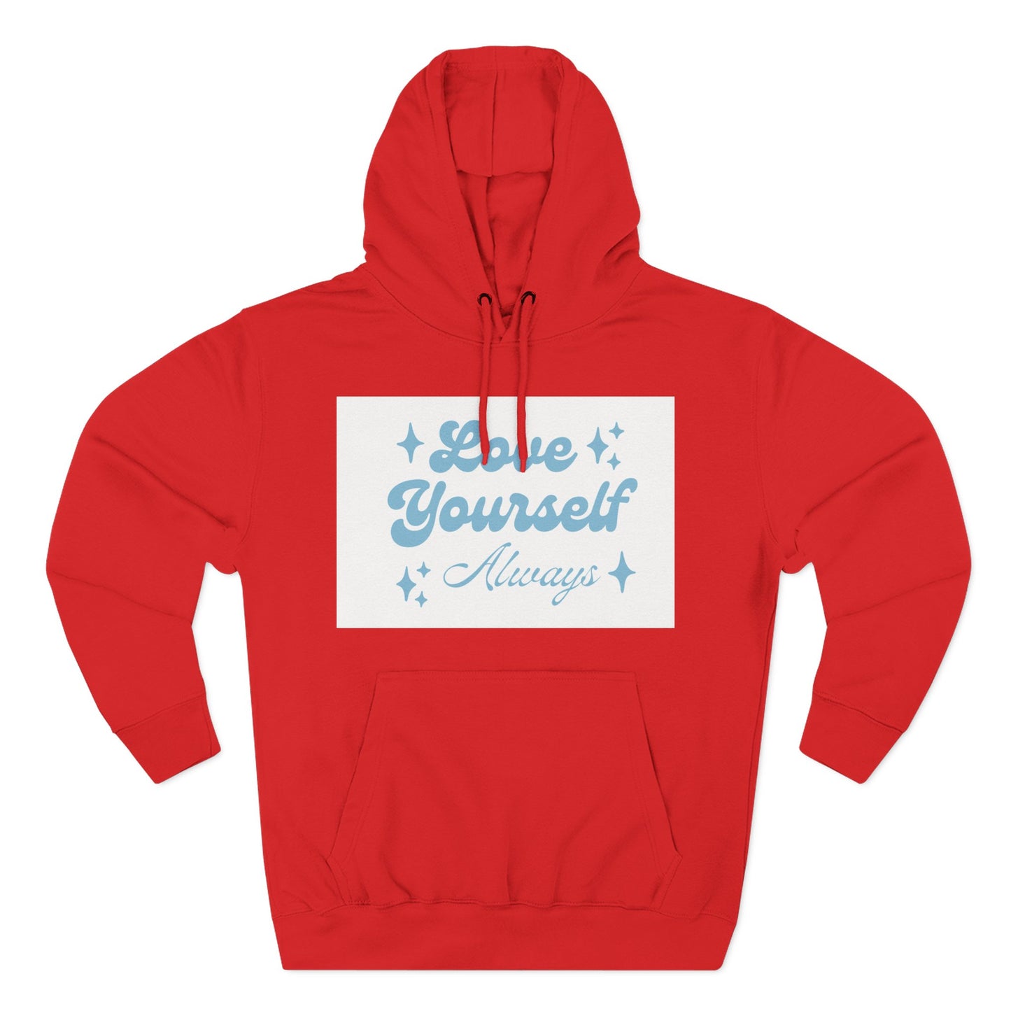 Love Yourself Fleece Hoodie | Cozy Self-Care Sweatshirt | Inspirational Apparel | Motivational Gift | Positive Vibes Hoodie