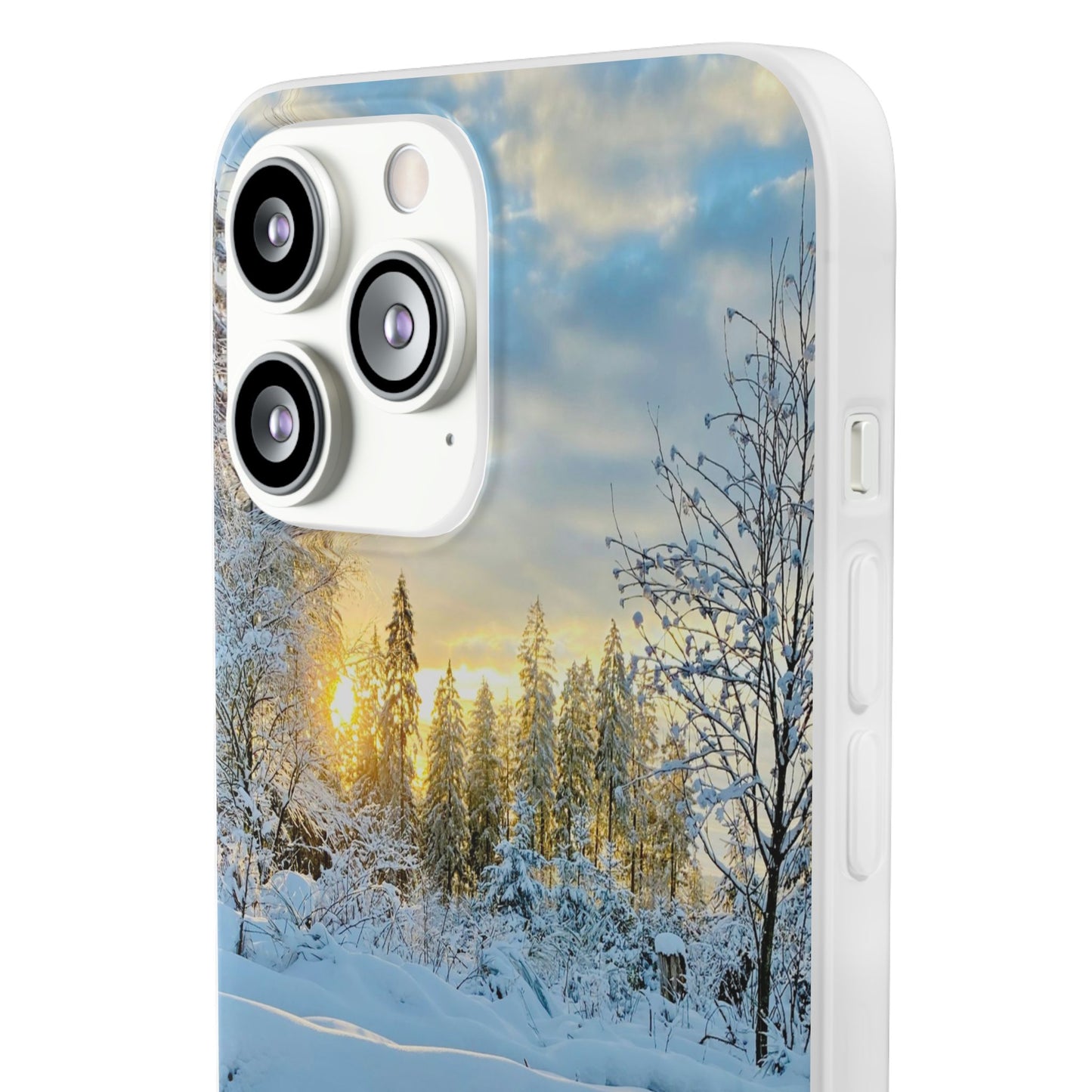 Winter Landscape Flexi Cases, Nature Phone Cover, Scenic Case, Holiday Gift, Seasonal Accessory, Outdoor Lover's Item