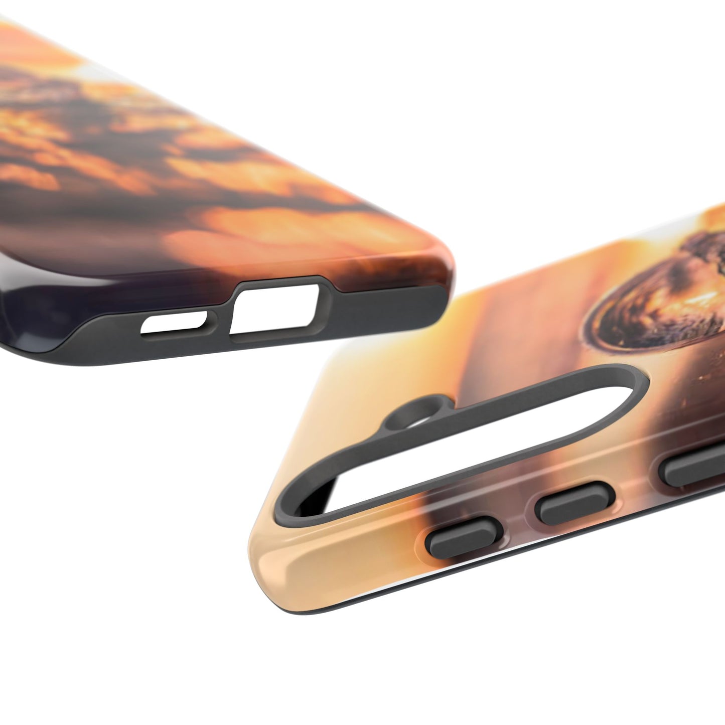 Sunset Bubble Phone Case, Tough Cases, Beach Lover Gift, Summer Vibes, Cell Phone Accessories, Unique Design, Nature Photography