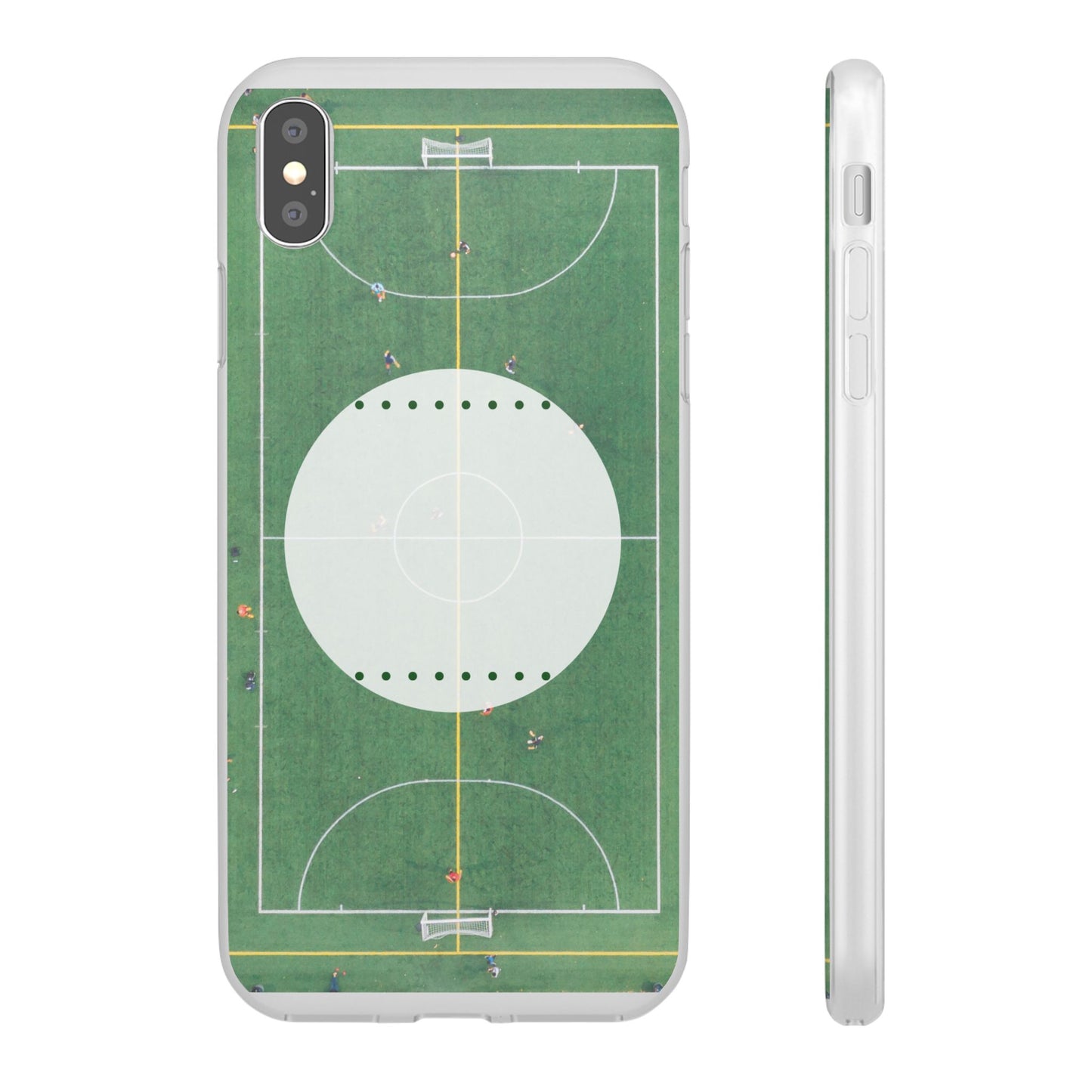 Soccer Field Phone Cases, Sporty Flexi Cases for Sports Lovers, Gift for Athletes, Unique Phone Cover, Perfect for Game Day