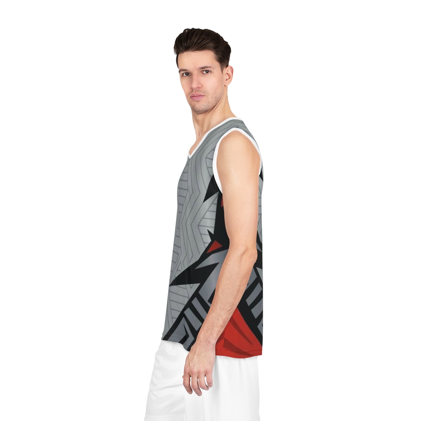 Bold Graphic Basketball Jersey for Sports Lovers, Gym Wear, Team Spirit, Casual Style, Gifts for Athletes