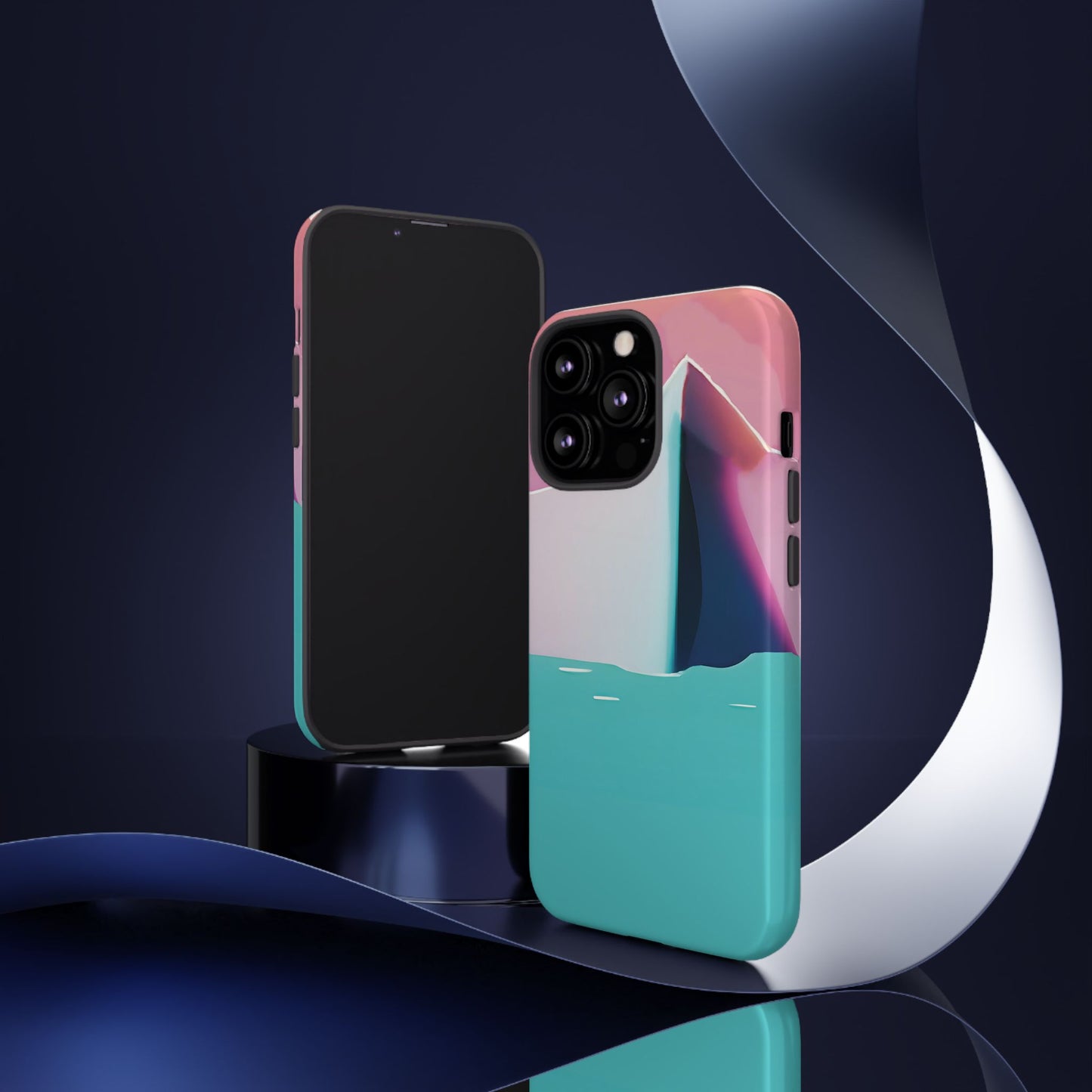 Trendy Phone Case - Abstract Iceberg Design, Phone Cover, Gift for Her, Unique Tech Accessory, Cool Aesthetic