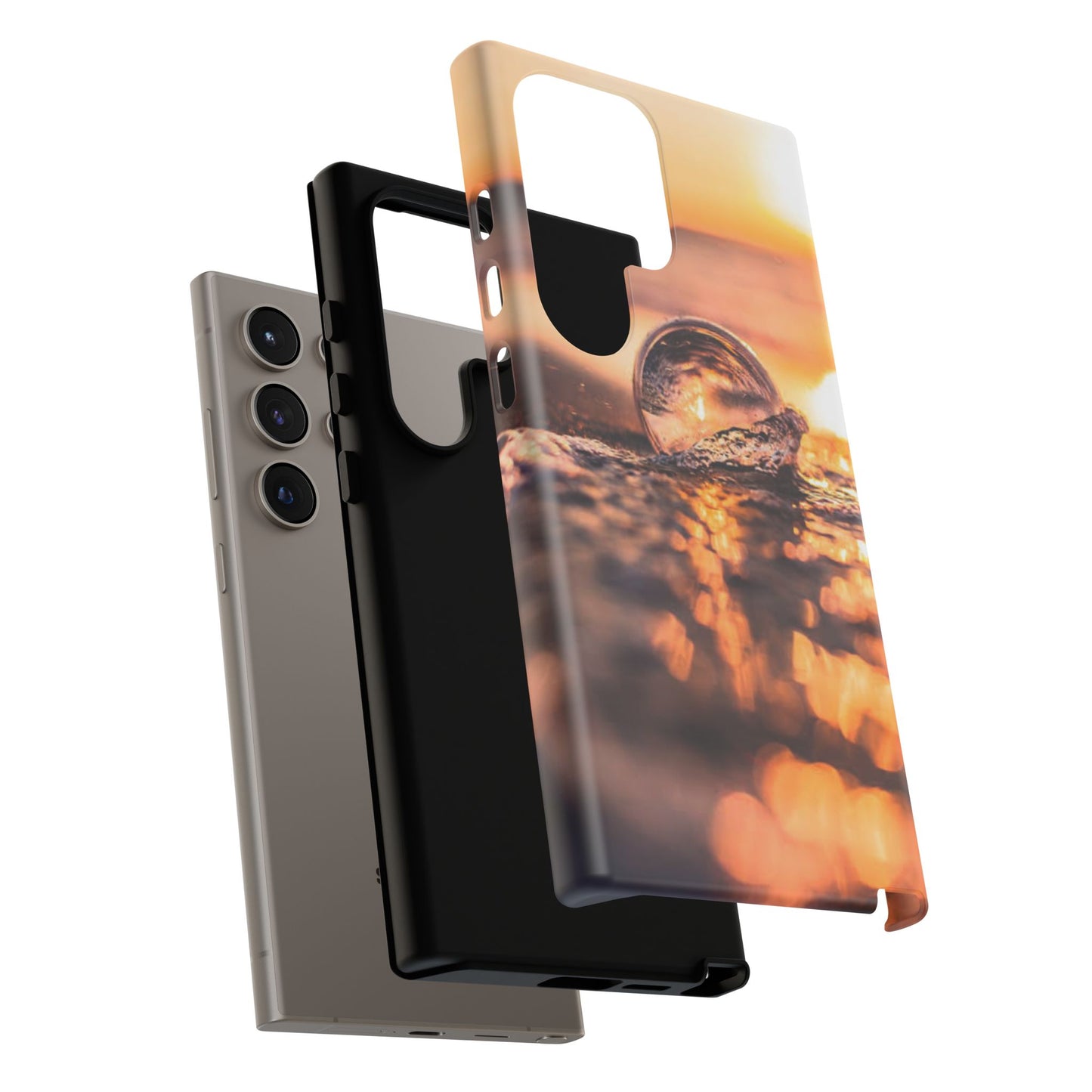 Sunset Bubble Phone Case, Tough Cases, Beach Lover Gift, Summer Vibes, Cell Phone Accessories, Unique Design, Nature Photography