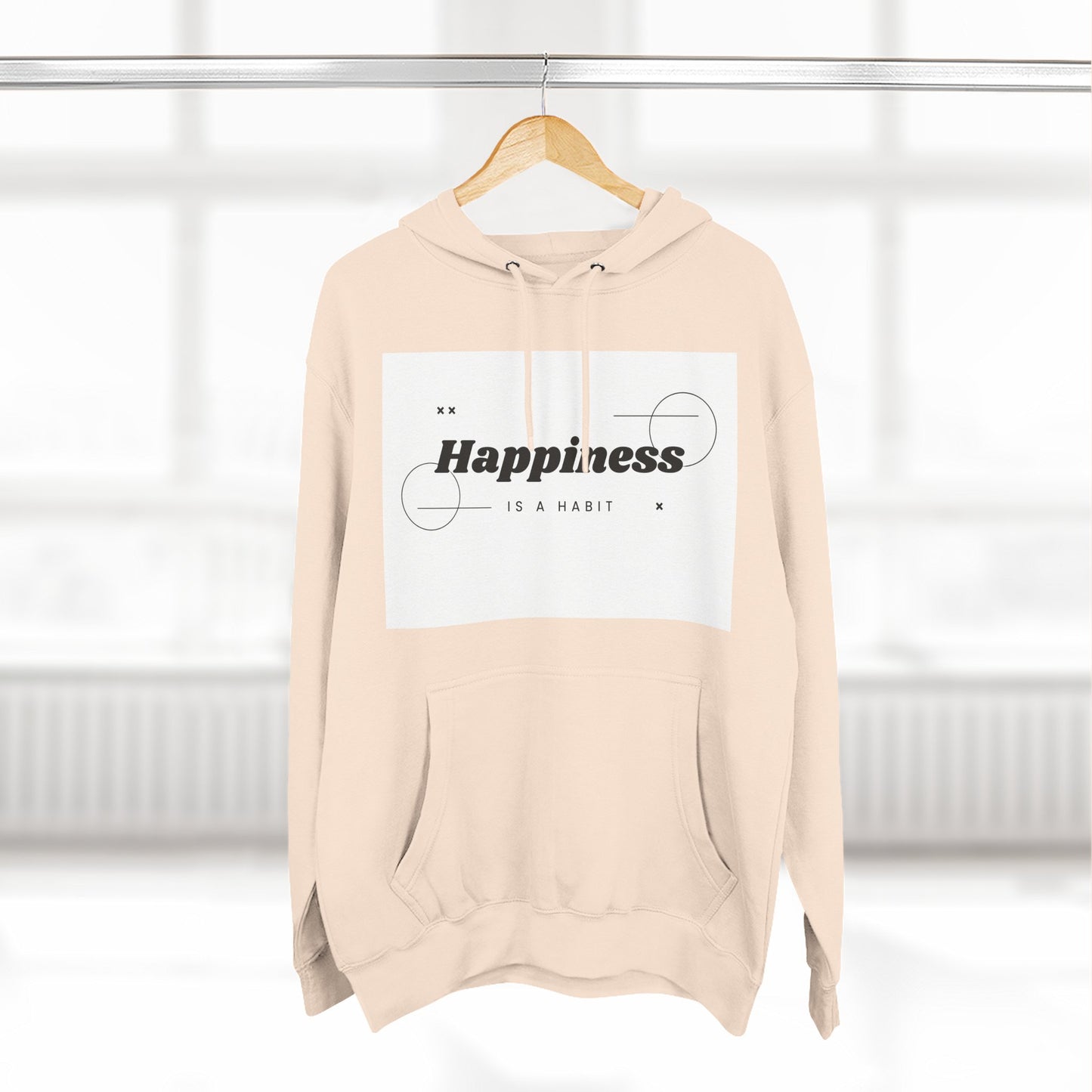 Happiness Is A Habit Hoodie, Cozy Sweatshirt, Motivational Apparel, Ideal Gift for Her, Everyday Comfort Wear