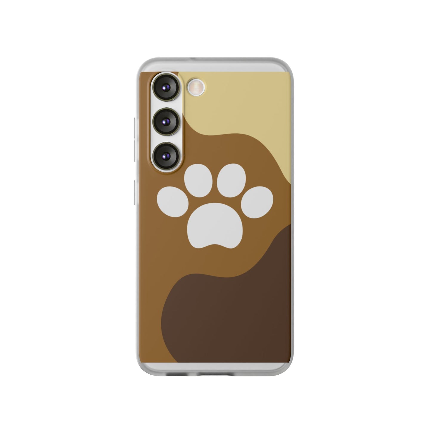 Pet Lover's Flexi Case, Cute Dog Paw Phone Cover, Animal Lover Gift, Dog Mom Accessory, Unique Pet Design Case