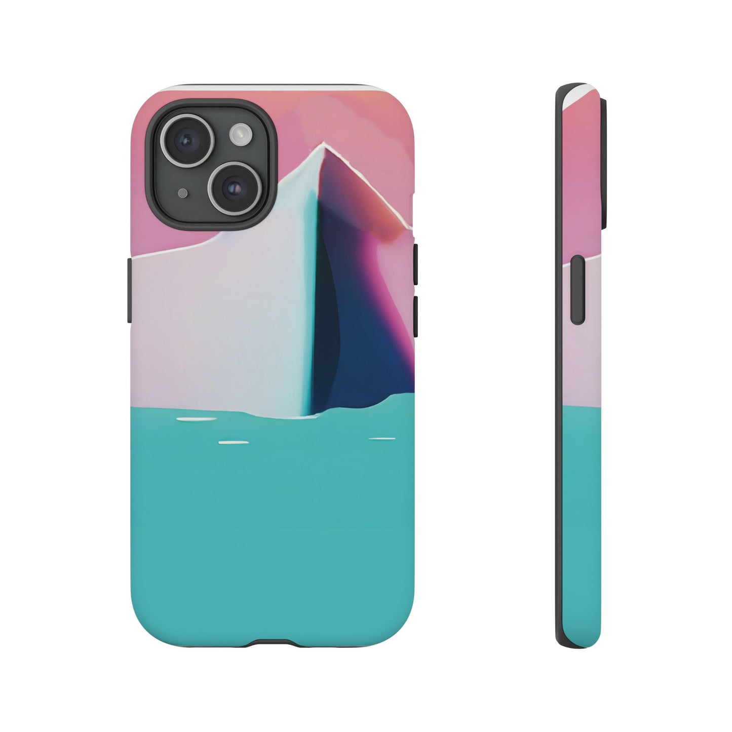 Trendy Phone Case - Abstract Iceberg Design, Phone Cover, Gift for Her, Unique Tech Accessory, Cool Aesthetic