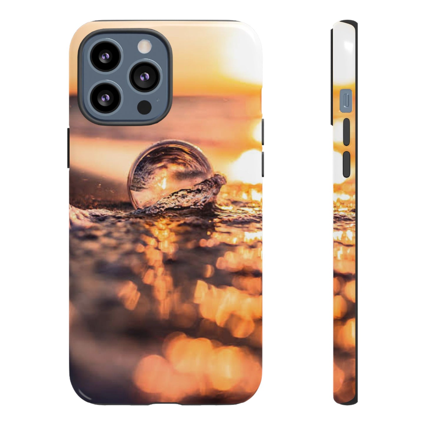 Sunset Bubble Phone Case, Tough Cases, Beach Lover Gift, Summer Vibes, Cell Phone Accessories, Unique Design, Nature Photography