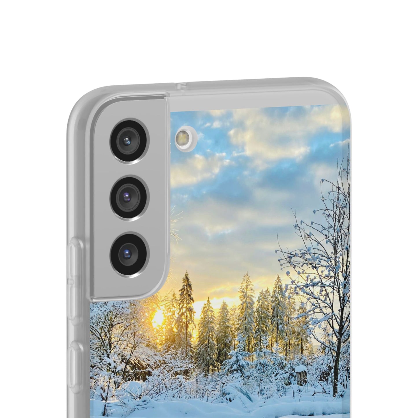 Winter Landscape Flexi Cases, Nature Phone Cover, Scenic Case, Holiday Gift, Seasonal Accessory, Outdoor Lover's Item