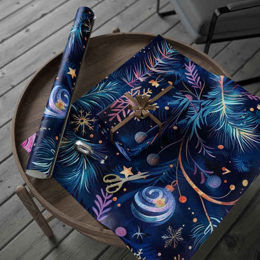 Beautifully Festive Wrapping Paper / Unique Gift Wrap for Holidays, Birthdays, Parties, Christmas, New Year Celebrations