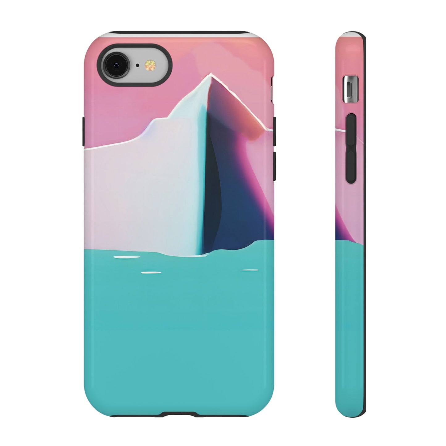 Trendy Phone Case - Abstract Iceberg Design, Phone Cover, Gift for Her, Unique Tech Accessory, Cool Aesthetic