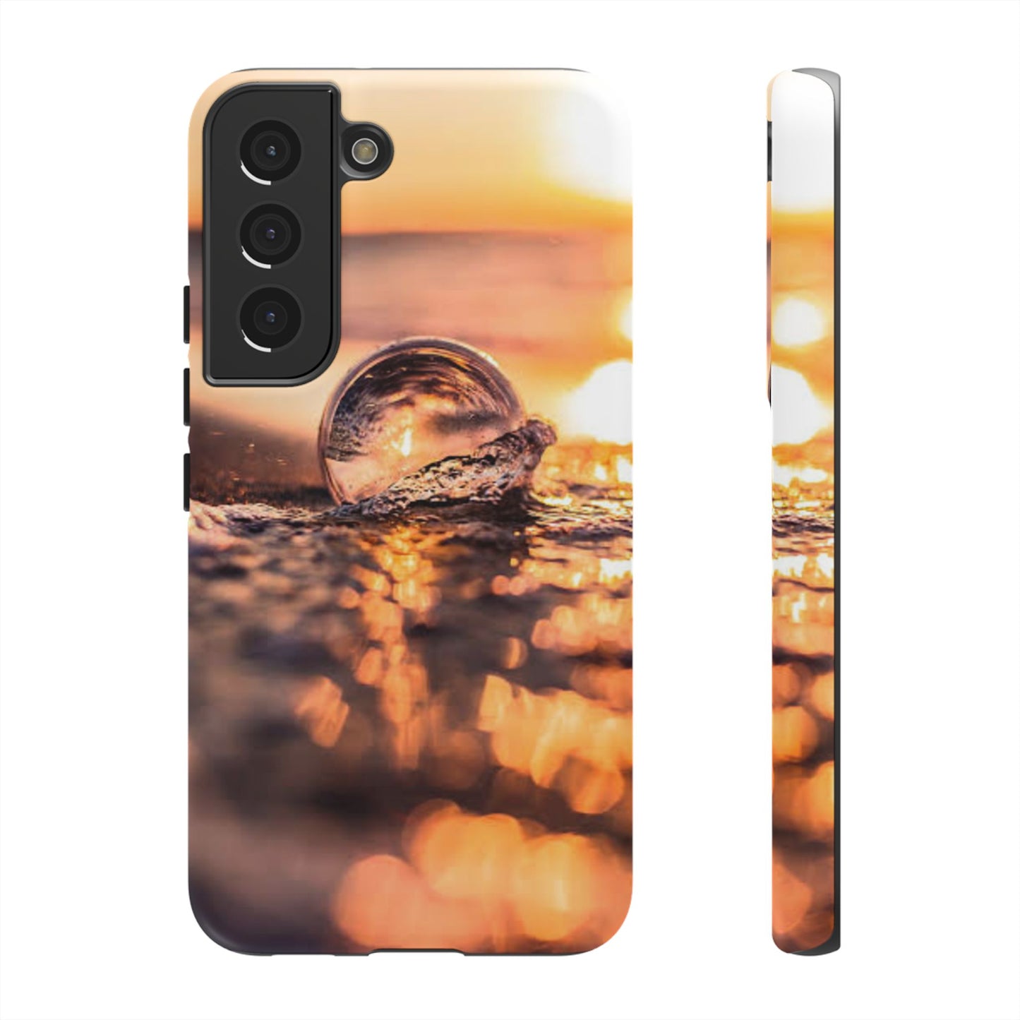 Sunset Bubble Phone Case, Tough Cases, Beach Lover Gift, Summer Vibes, Cell Phone Accessories, Unique Design, Nature Photography