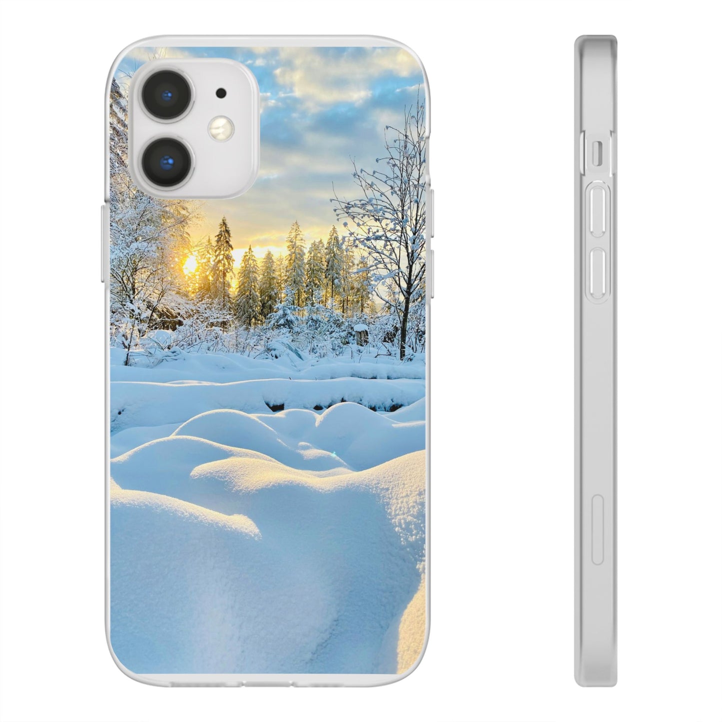 Winter Landscape Flexi Cases, Nature Phone Cover, Scenic Case, Holiday Gift, Seasonal Accessory, Outdoor Lover's Item