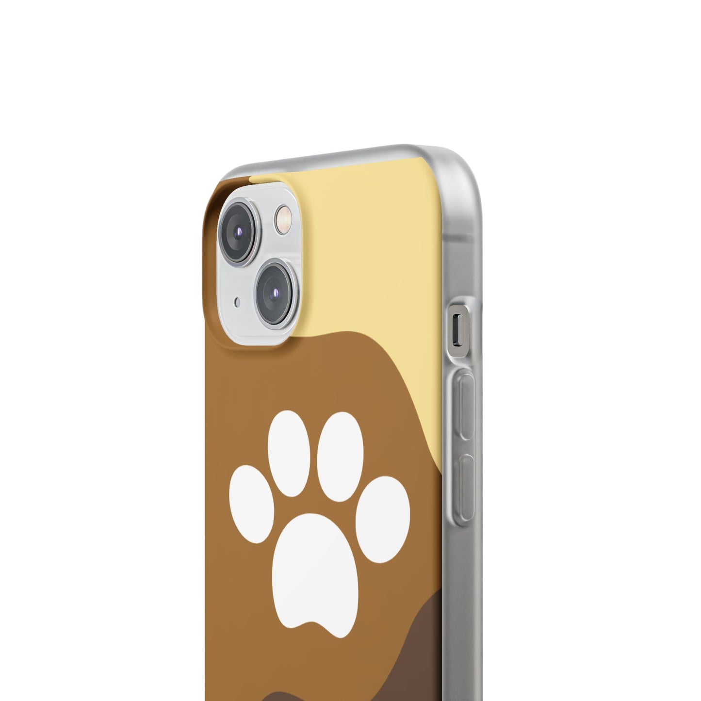 Pet Lover's Flexi Case, Cute Dog Paw Phone Cover, Animal Lover Gift, Dog Mom Accessory, Unique Pet Design Case