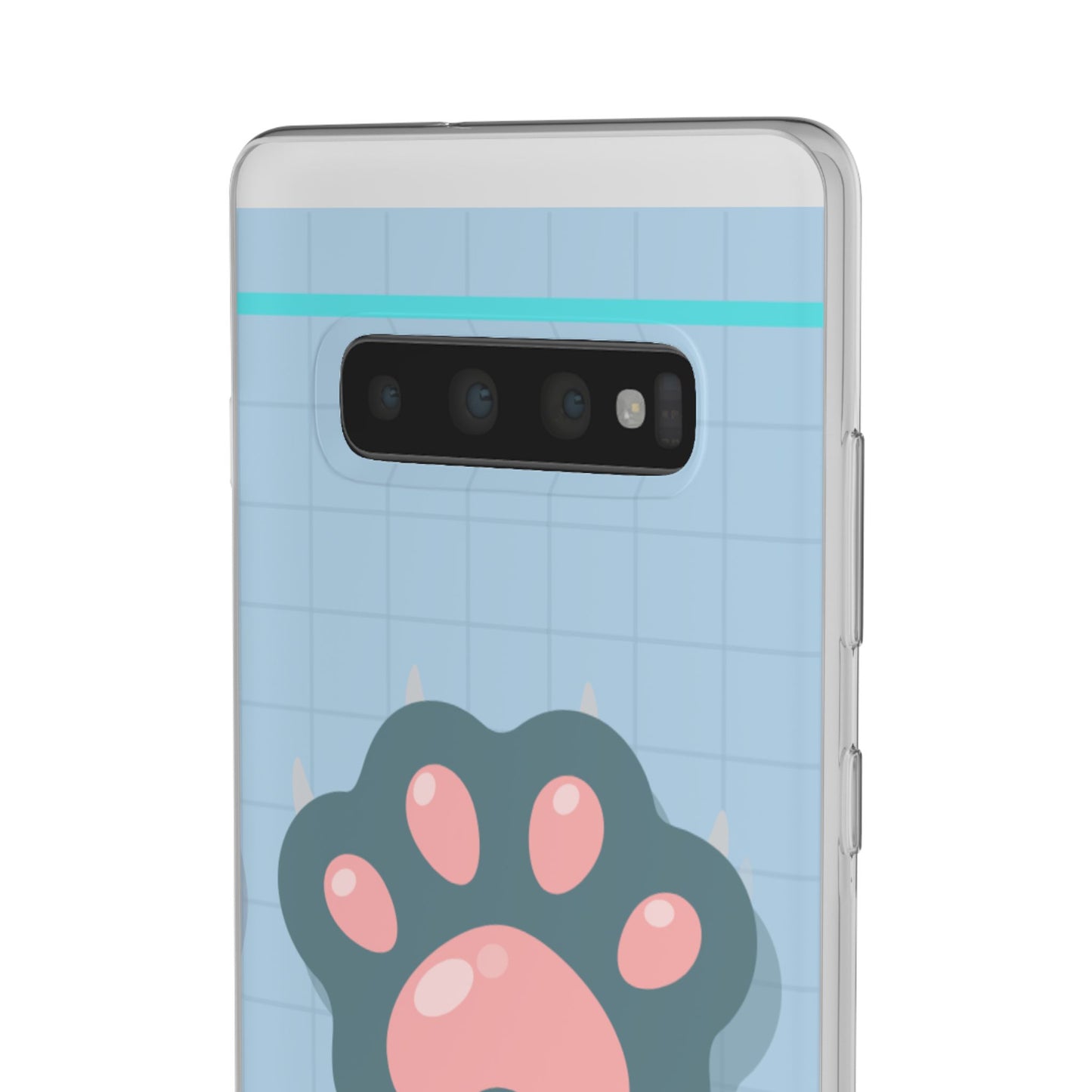 Paw Print Phone Case, Cute Pet Lover Flexi Cases, Dog Cat Accessory, Gift for Animal Lovers, Durable and Stylish Gadget Cover