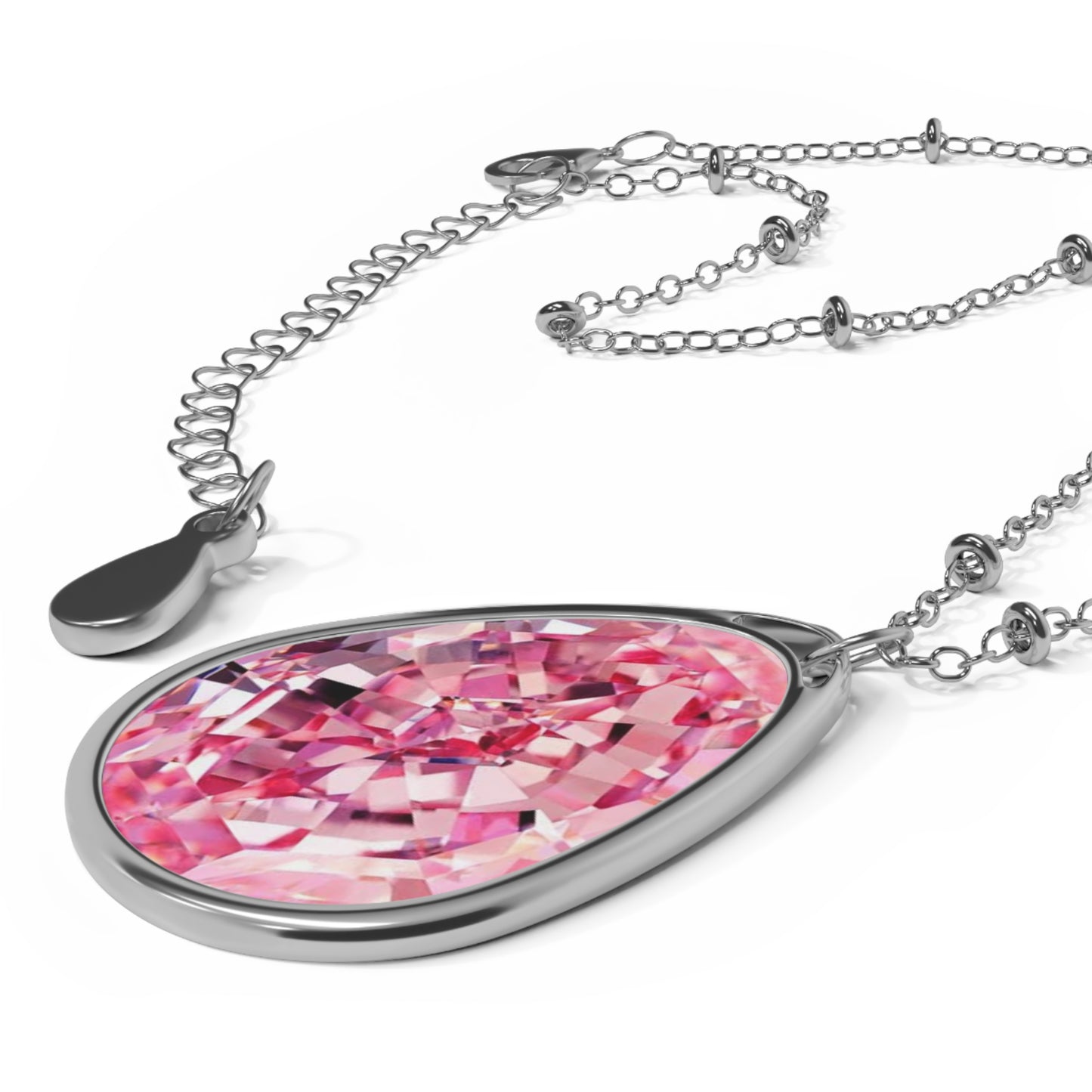 Elegant Oval Pendant Necklace, Dainty Necklace for Women, Gift for Her, Birthday Jewelry, Personalized Keepsake