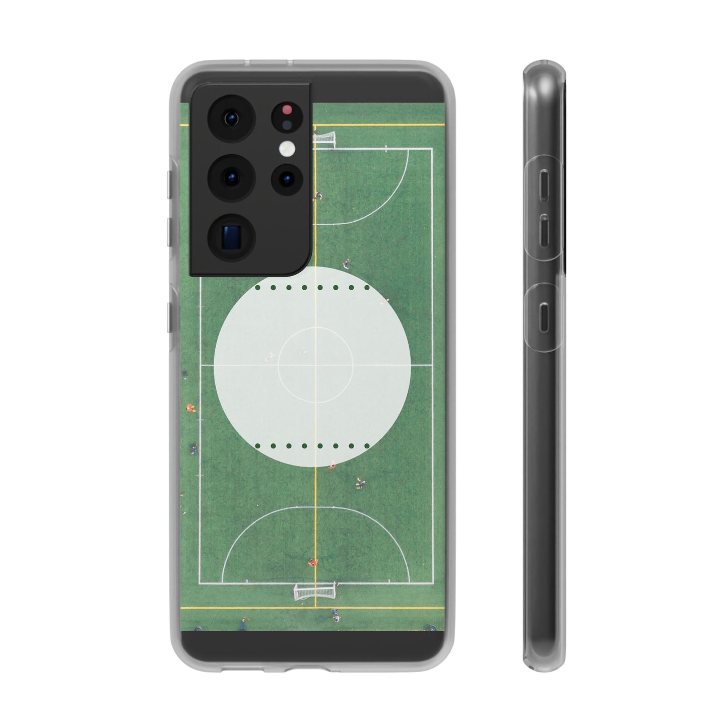 Soccer Field Phone Cases, Sporty Flexi Cases for Sports Lovers, Gift for Athletes, Unique Phone Cover, Perfect for Game Day