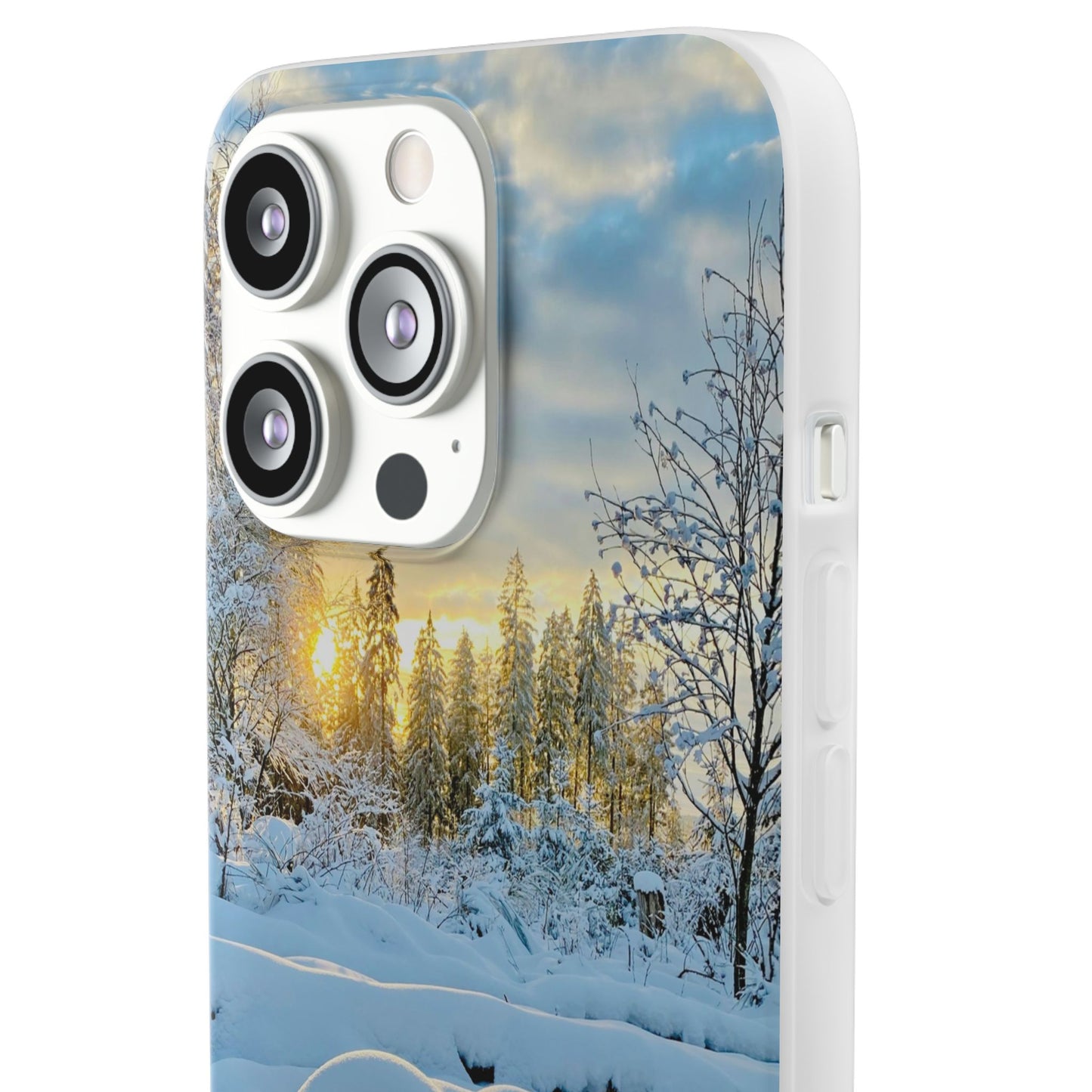 Winter Landscape Flexi Cases, Nature Phone Cover, Scenic Case, Holiday Gift, Seasonal Accessory, Outdoor Lover's Item