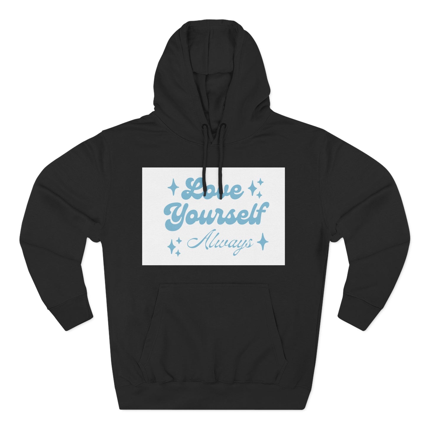 Love Yourself Fleece Hoodie | Cozy Self-Care Sweatshirt | Inspirational Apparel | Motivational Gift | Positive Vibes Hoodie