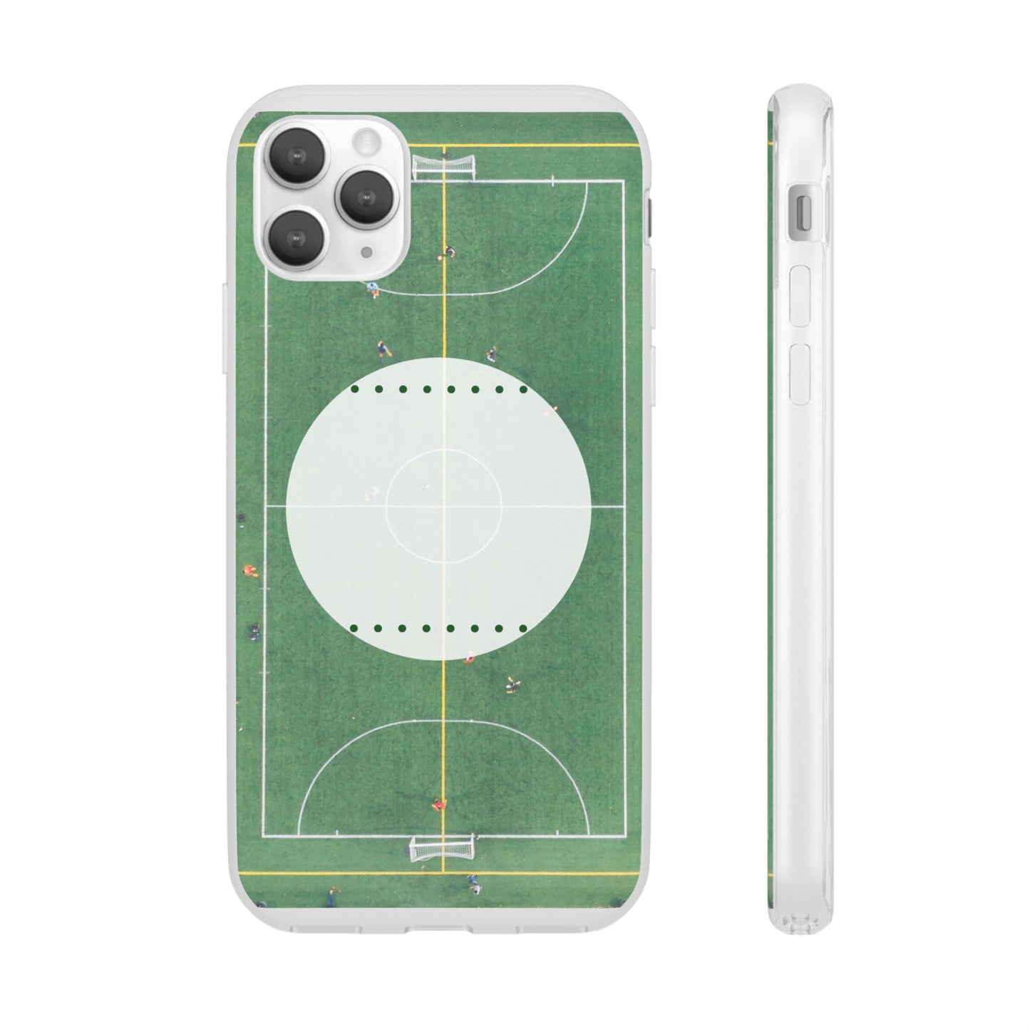 Soccer Field Phone Cases, Sporty Flexi Cases for Sports Lovers, Gift for Athletes, Unique Phone Cover, Perfect for Game Day