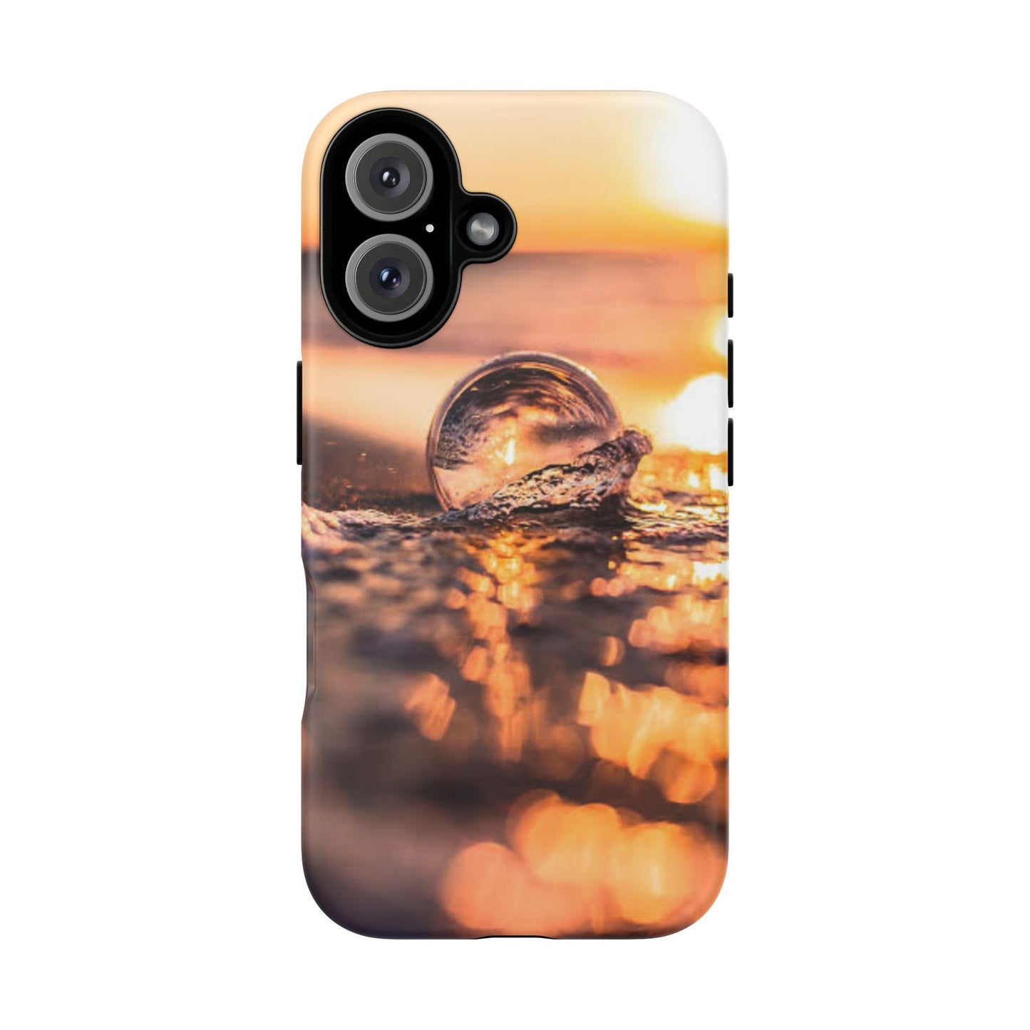 Sunset Bubble Phone Case, Tough Cases, Beach Lover Gift, Summer Vibes, Cell Phone Accessories, Unique Design, Nature Photography