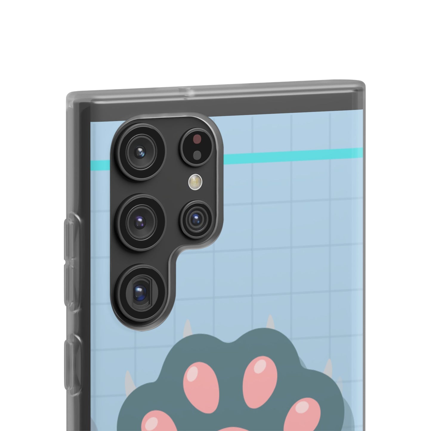 Paw Print Phone Case, Cute Pet Lover Flexi Cases, Dog Cat Accessory, Gift for Animal Lovers, Durable and Stylish Gadget Cover