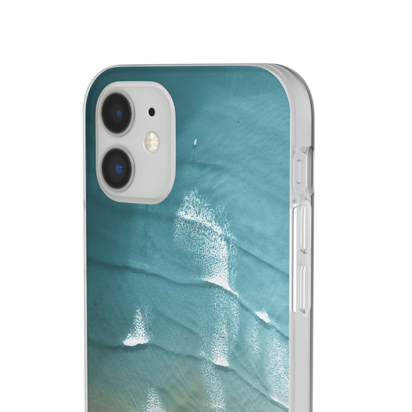 Ocean Waves Inspirational Phone Case, Beach Flexi Case, Life Quote Accessory, Coastal Decor, Gift