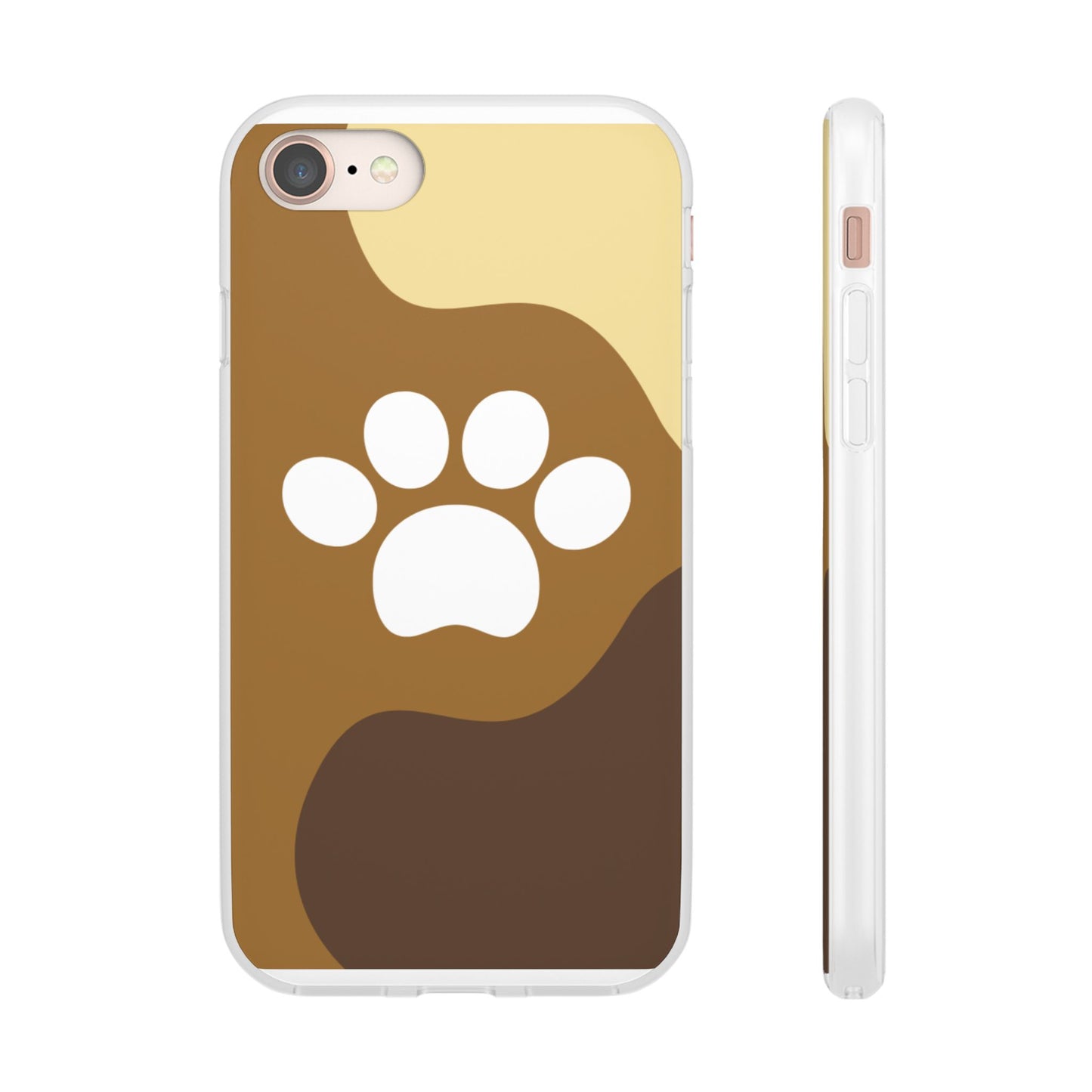Pet Lover's Flexi Case, Cute Dog Paw Phone Cover, Animal Lover Gift, Dog Mom Accessory, Unique Pet Design Case