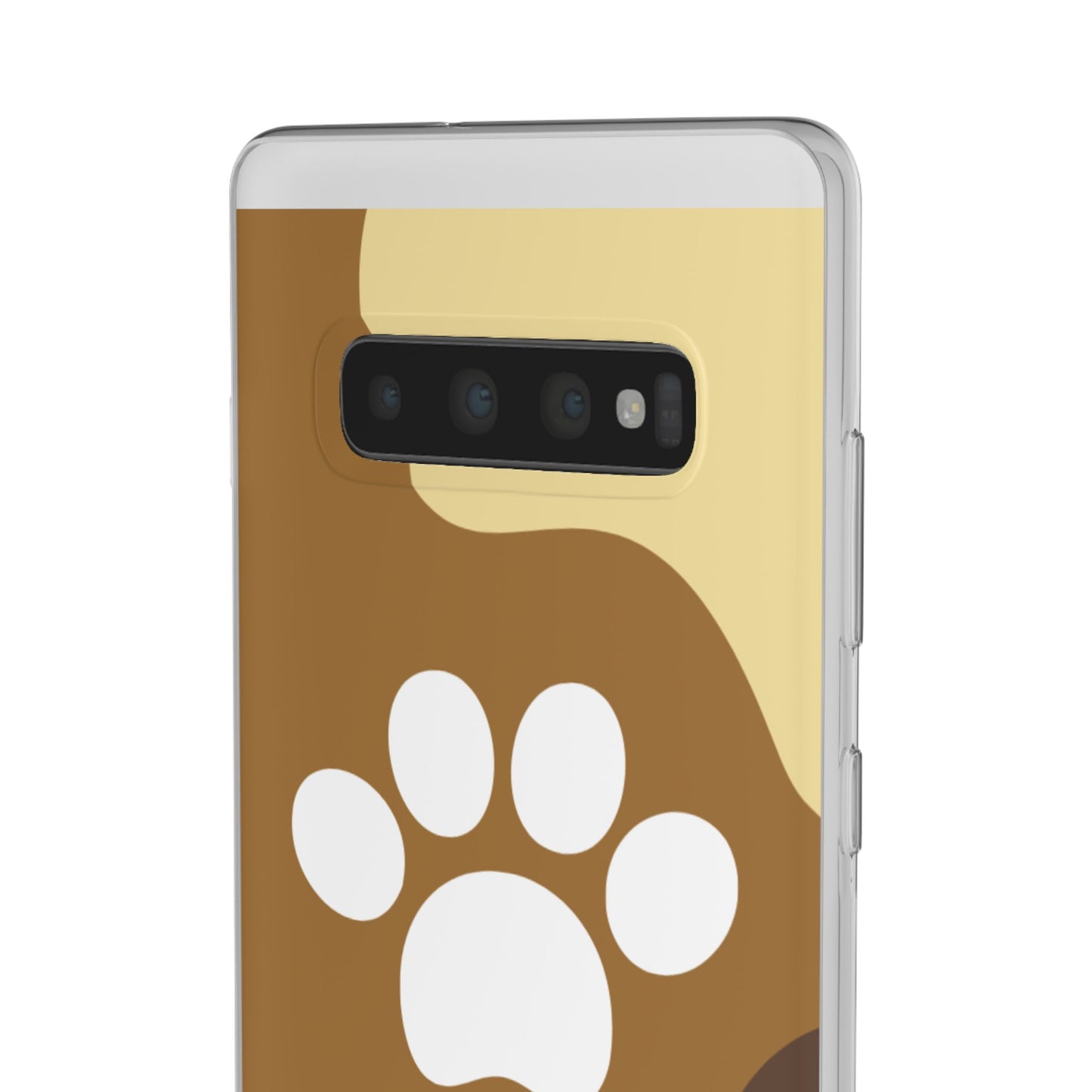 Pet Lover's Flexi Case, Cute Dog Paw Phone Cover, Animal Lover Gift, Dog Mom Accessory, Unique Pet Design Case