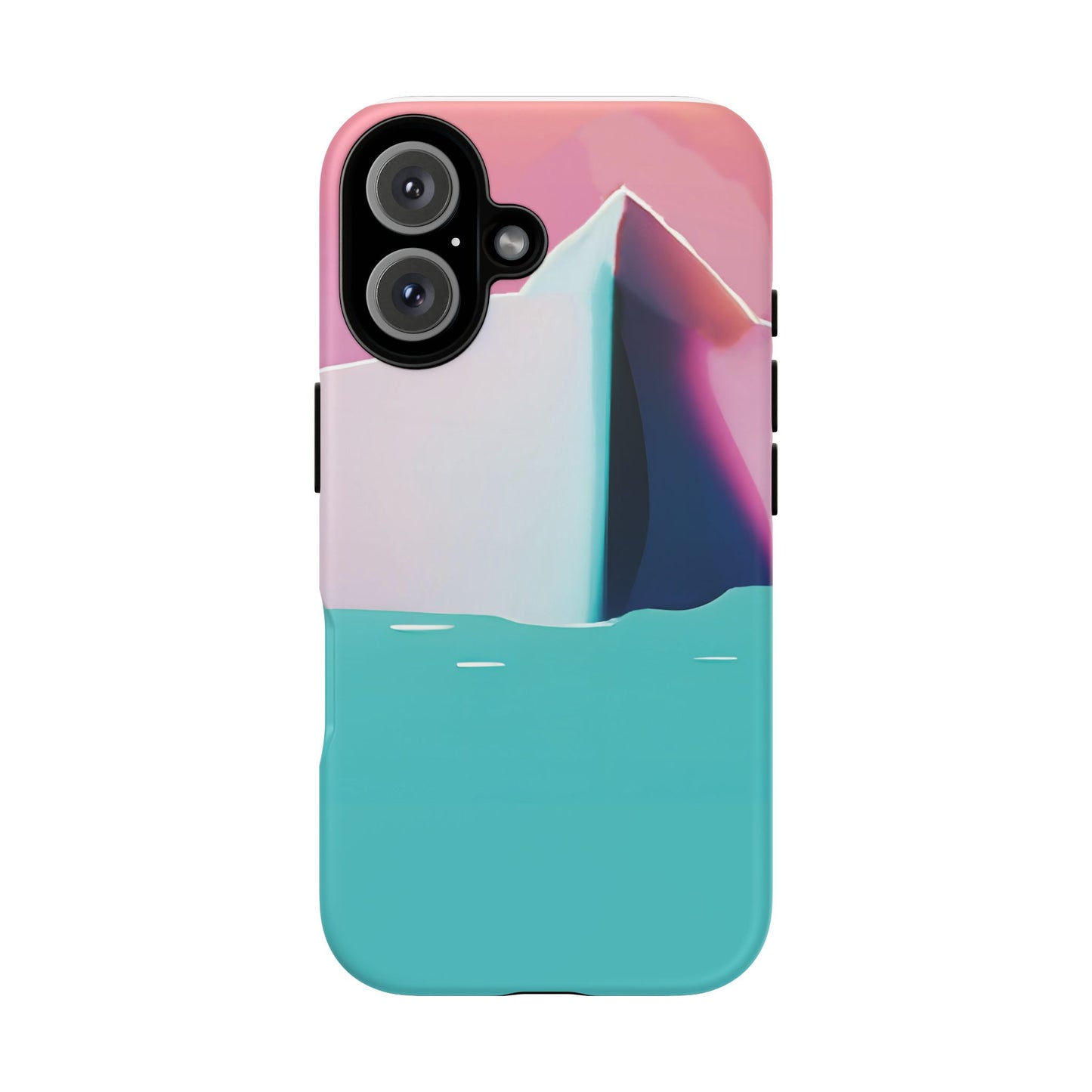 Trendy Phone Case - Abstract Iceberg Design, Phone Cover, Gift for Her, Unique Tech Accessory, Cool Aesthetic
