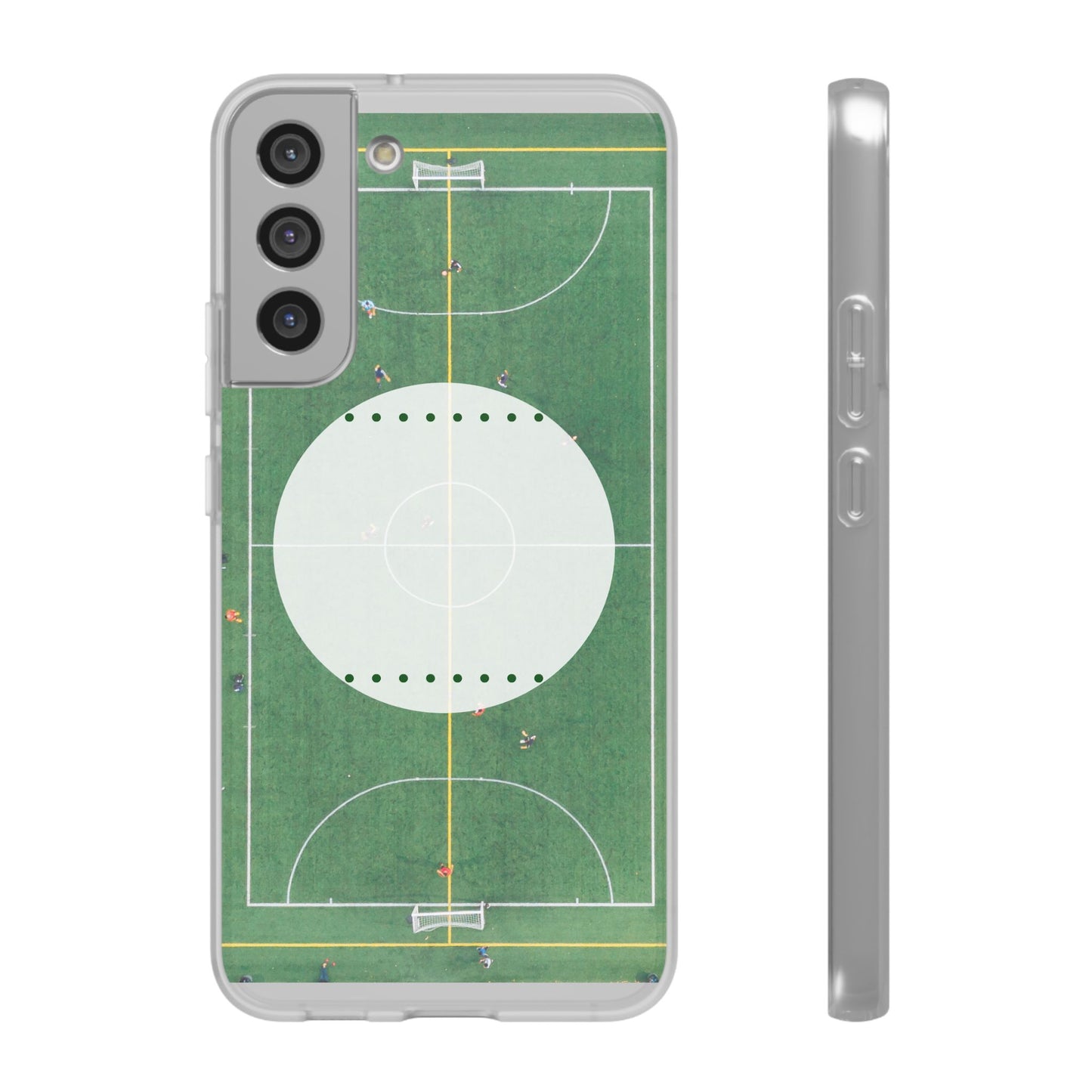 Soccer Field Phone Cases, Sporty Flexi Cases for Sports Lovers, Gift for Athletes, Unique Phone Cover, Perfect for Game Day