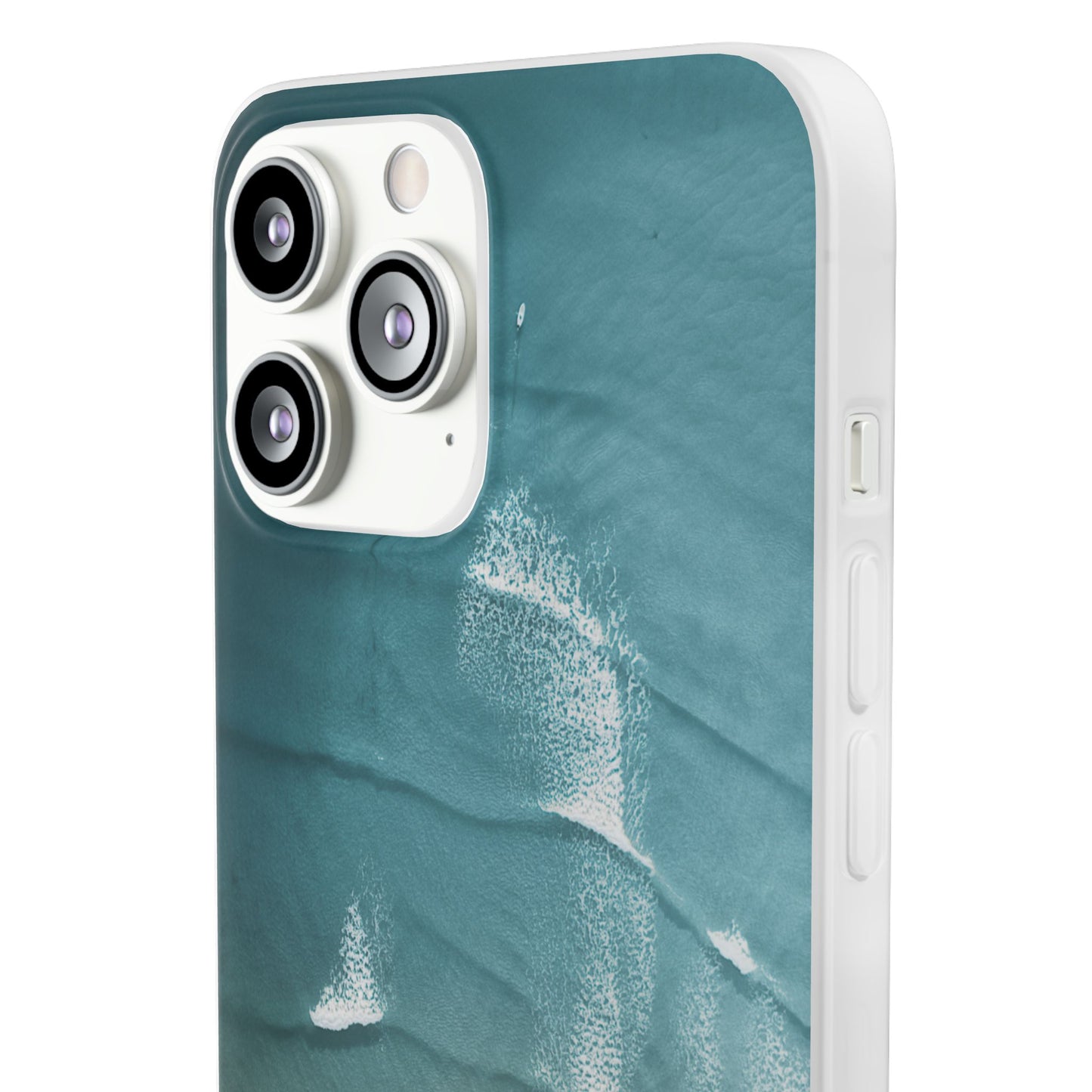 Ocean Waves Inspirational Phone Case, Beach Flexi Case, Life Quote Accessory, Coastal Decor, Gift