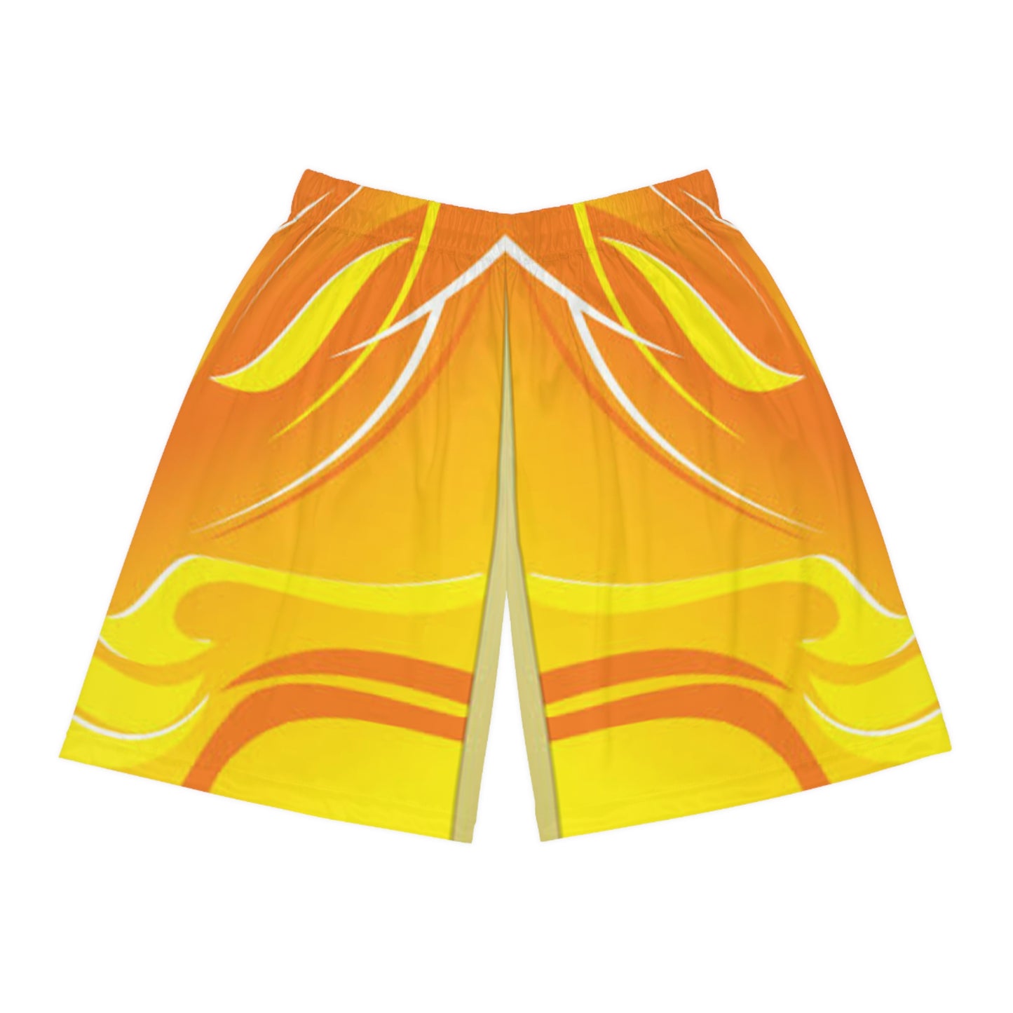 Vibrant Flame Basketball Shorts, Sportswear, Gym Gear, Summer Shorts, Activewear, Outdoor Activities