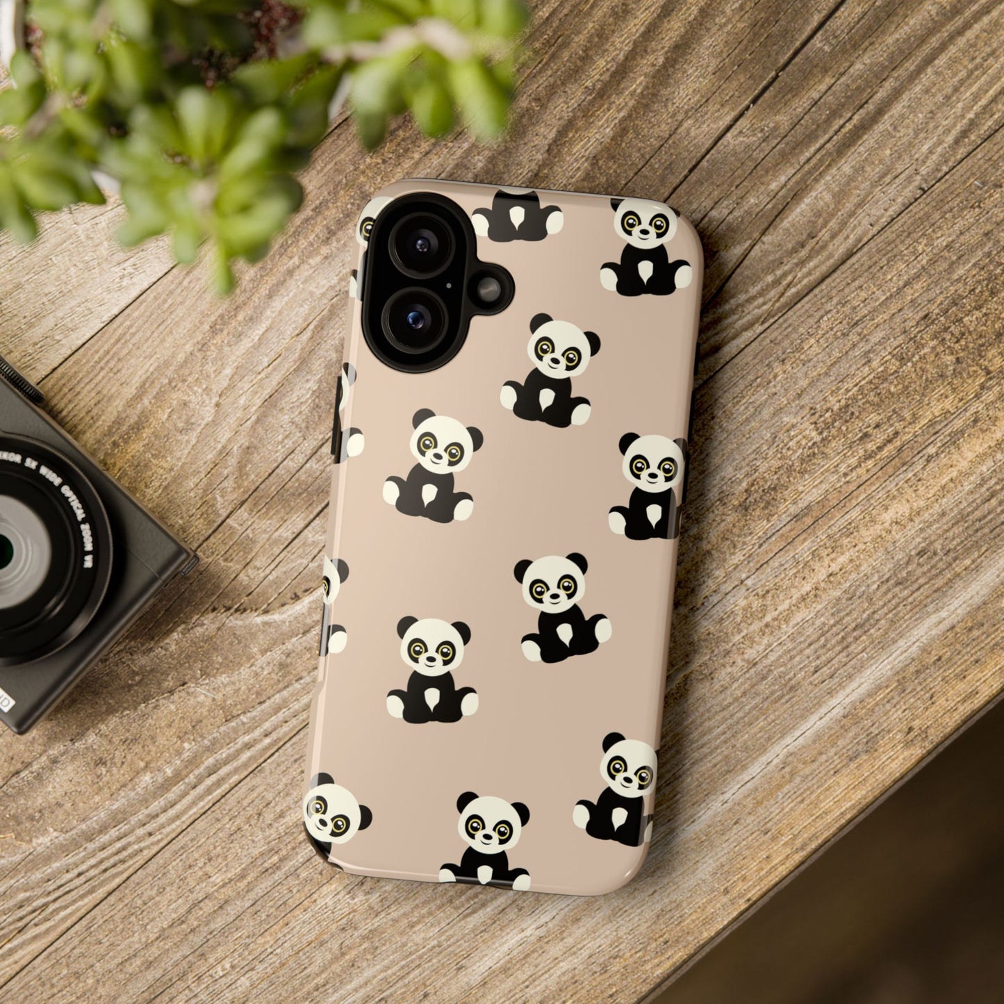 Panda Phone Case, Cute Phone Cover, Animal Print Case, Tough Phone Protector, Gift for Animal Lovers, Kawaii Aesthetic